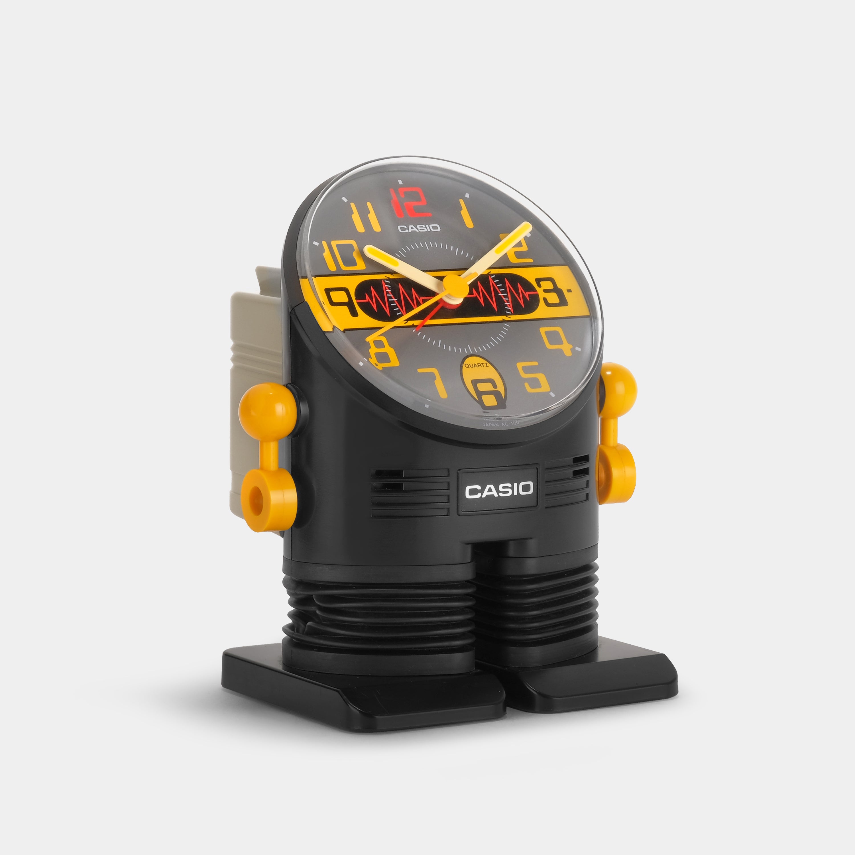 Casio AC-100 Black Robot Alarm Clock