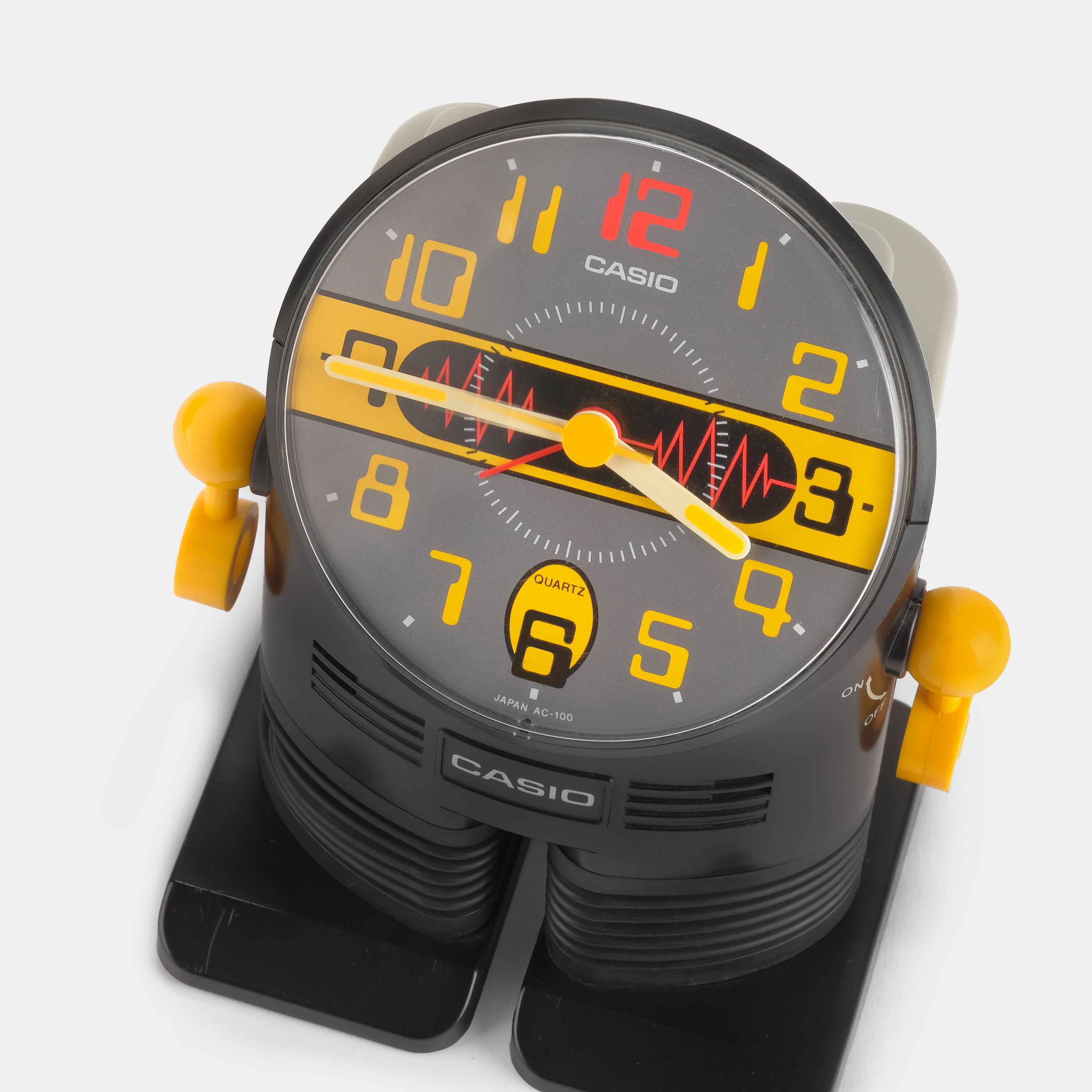 Casio AC-100 Black Robot Alarm Clock