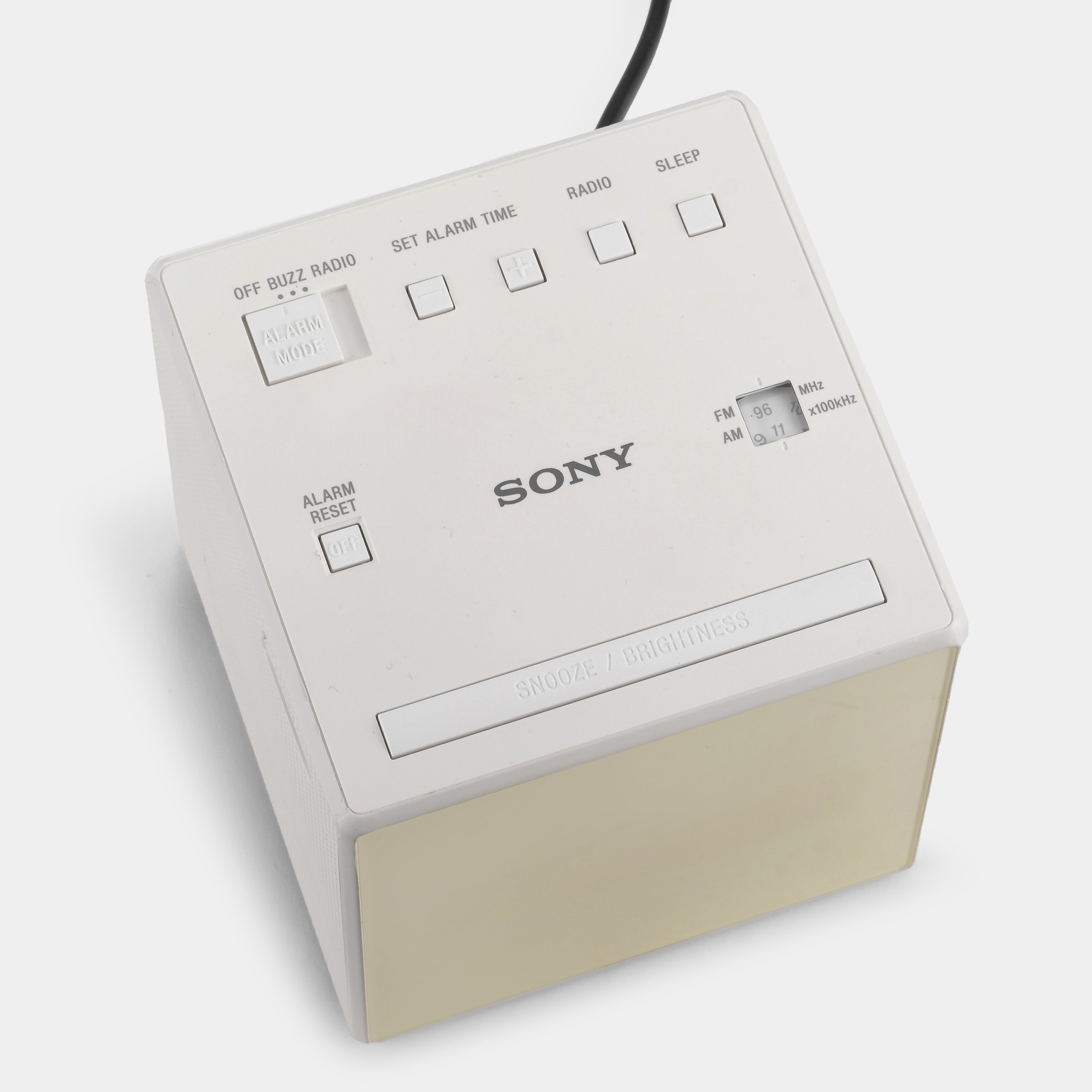 Sony ICF-C1 White Alarm Clock and Radio