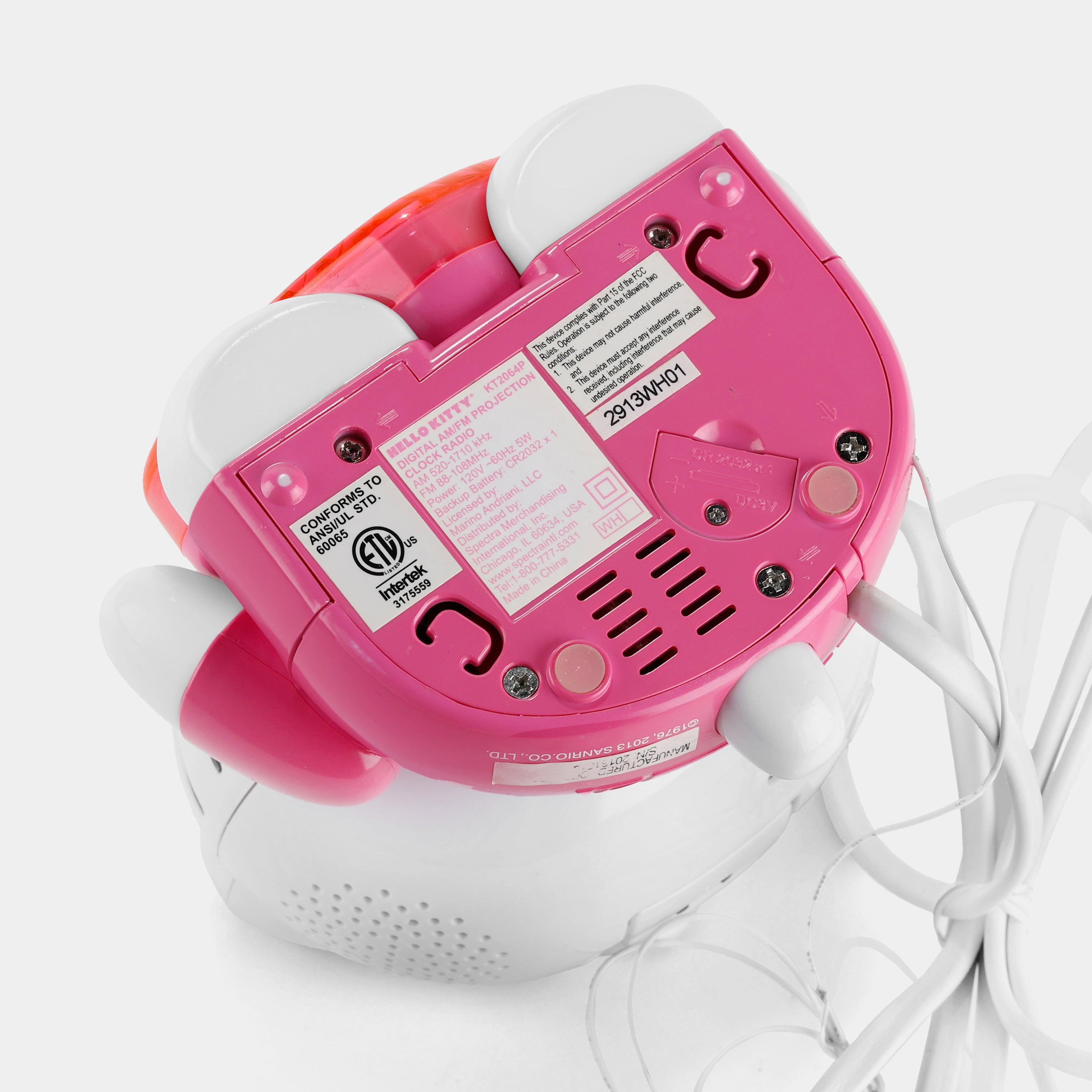 Hello Kitty KT2064P Heart Alarm Clock Projector