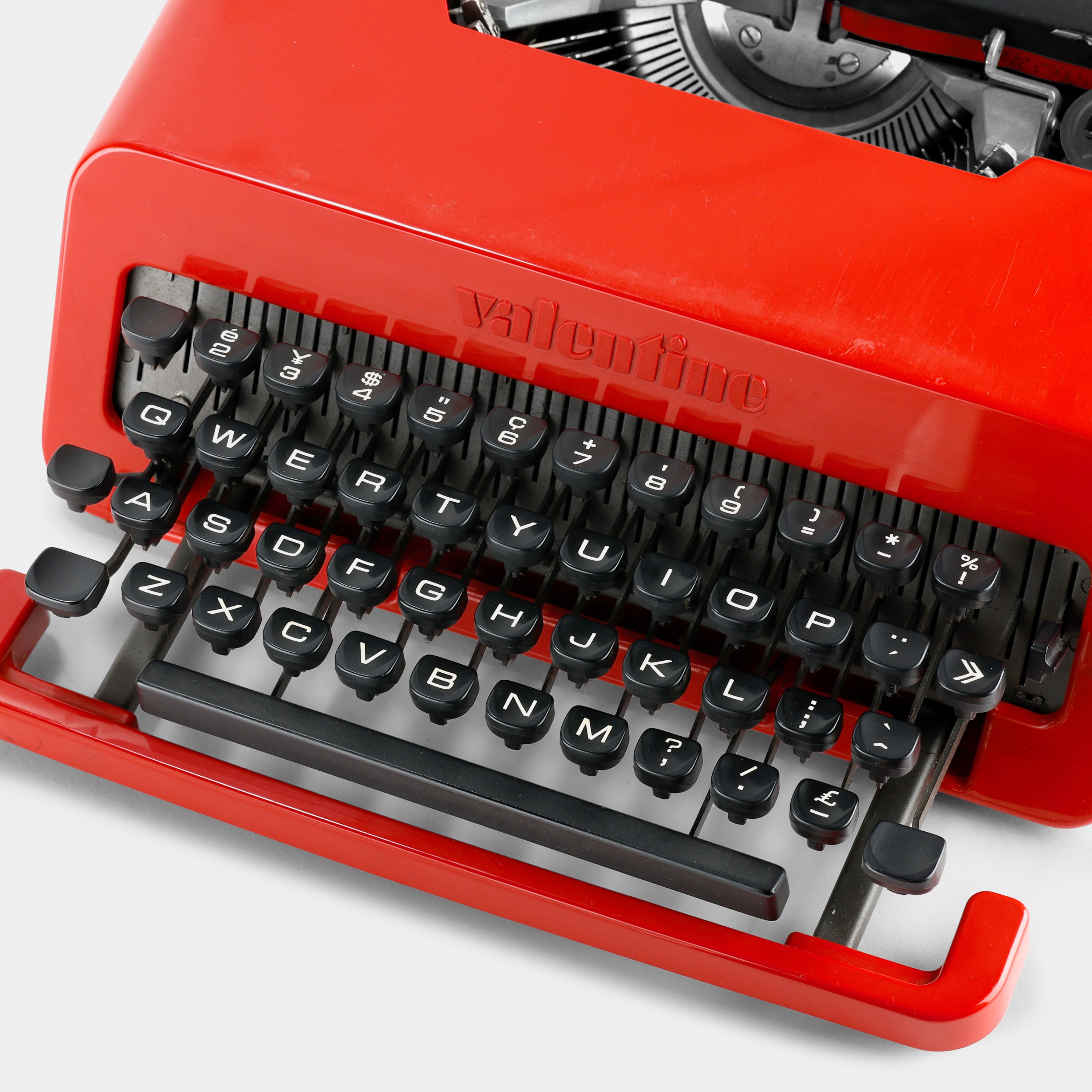 Olivetti Valentine Red Manual Typewriter and Case