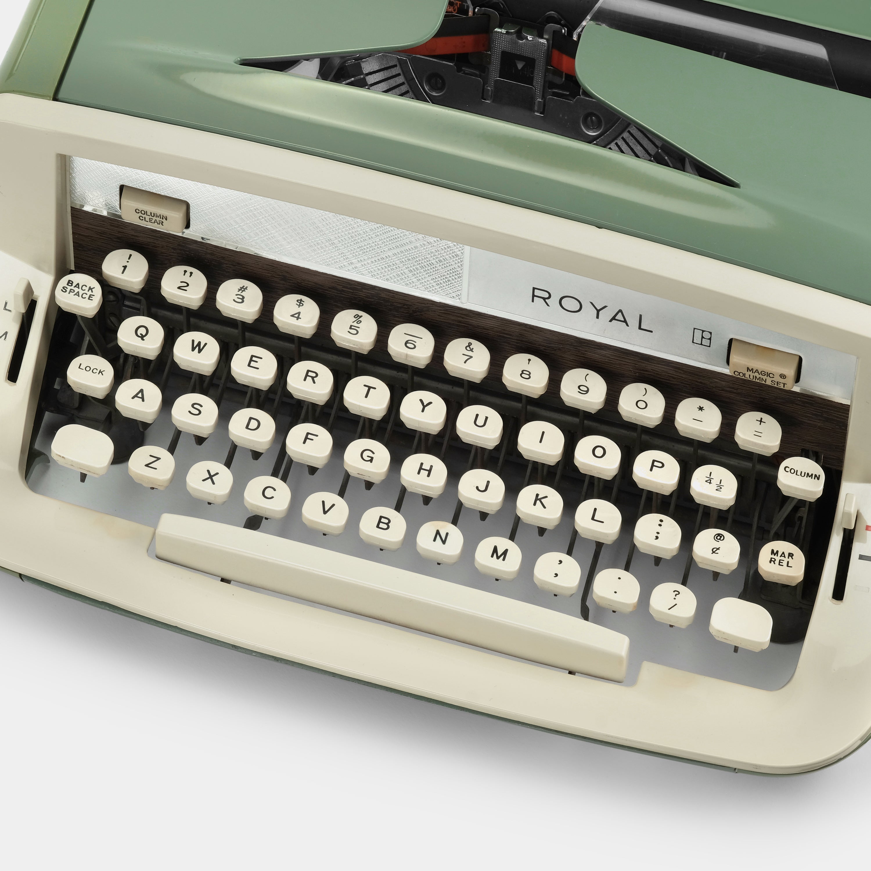 Royal Sabre Green Manual Typewriter and Case