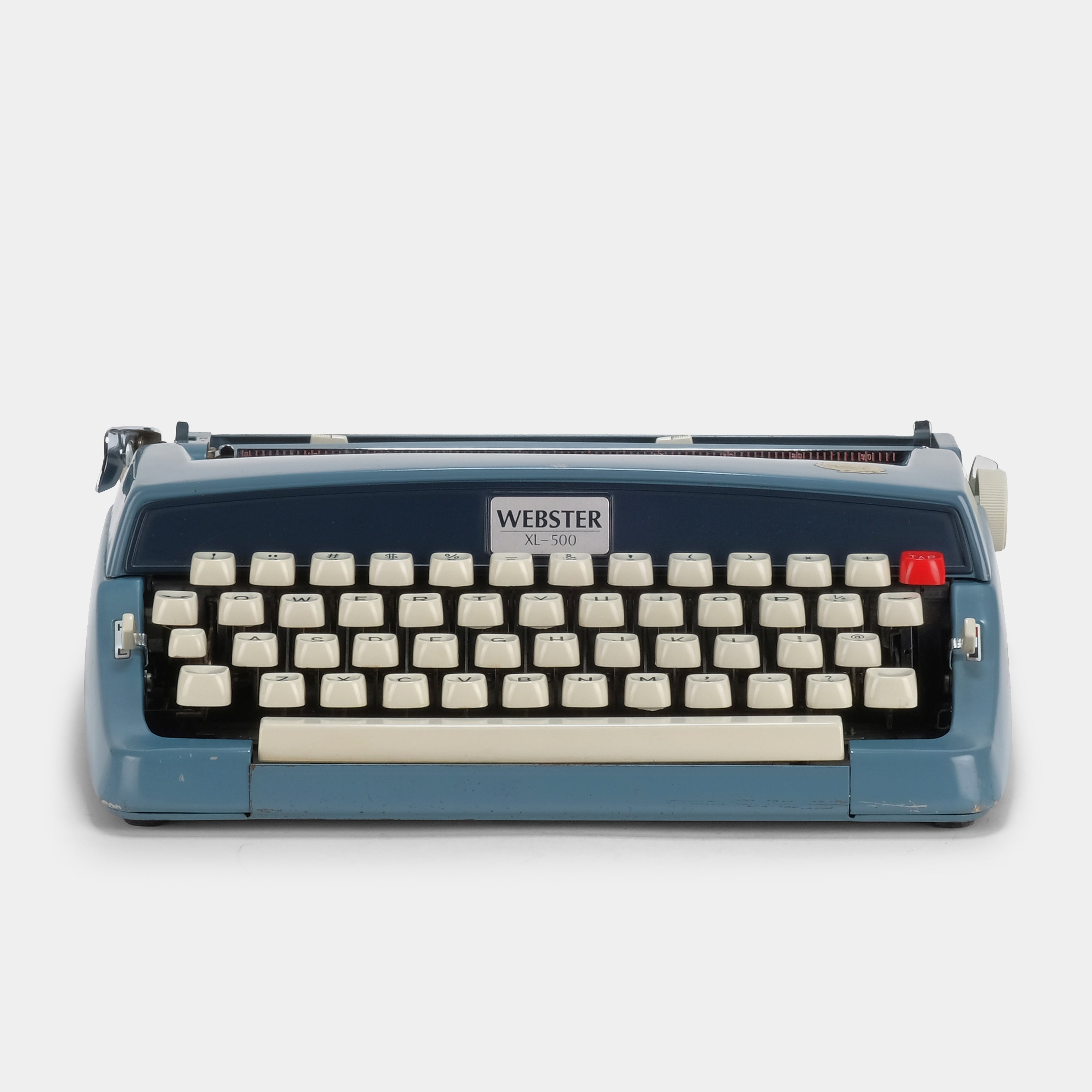 Webster XL-500 Blue Manual Typewriter and Case