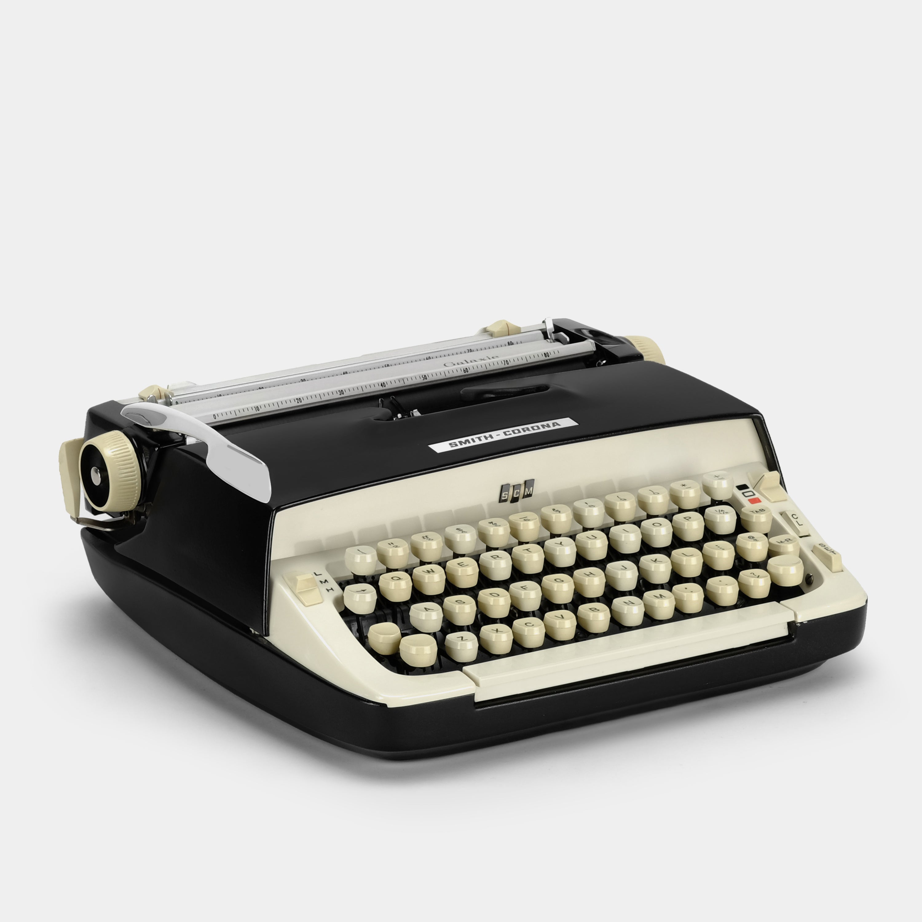 Smith-Corona Galaxie Black Manual Typewriter and Case