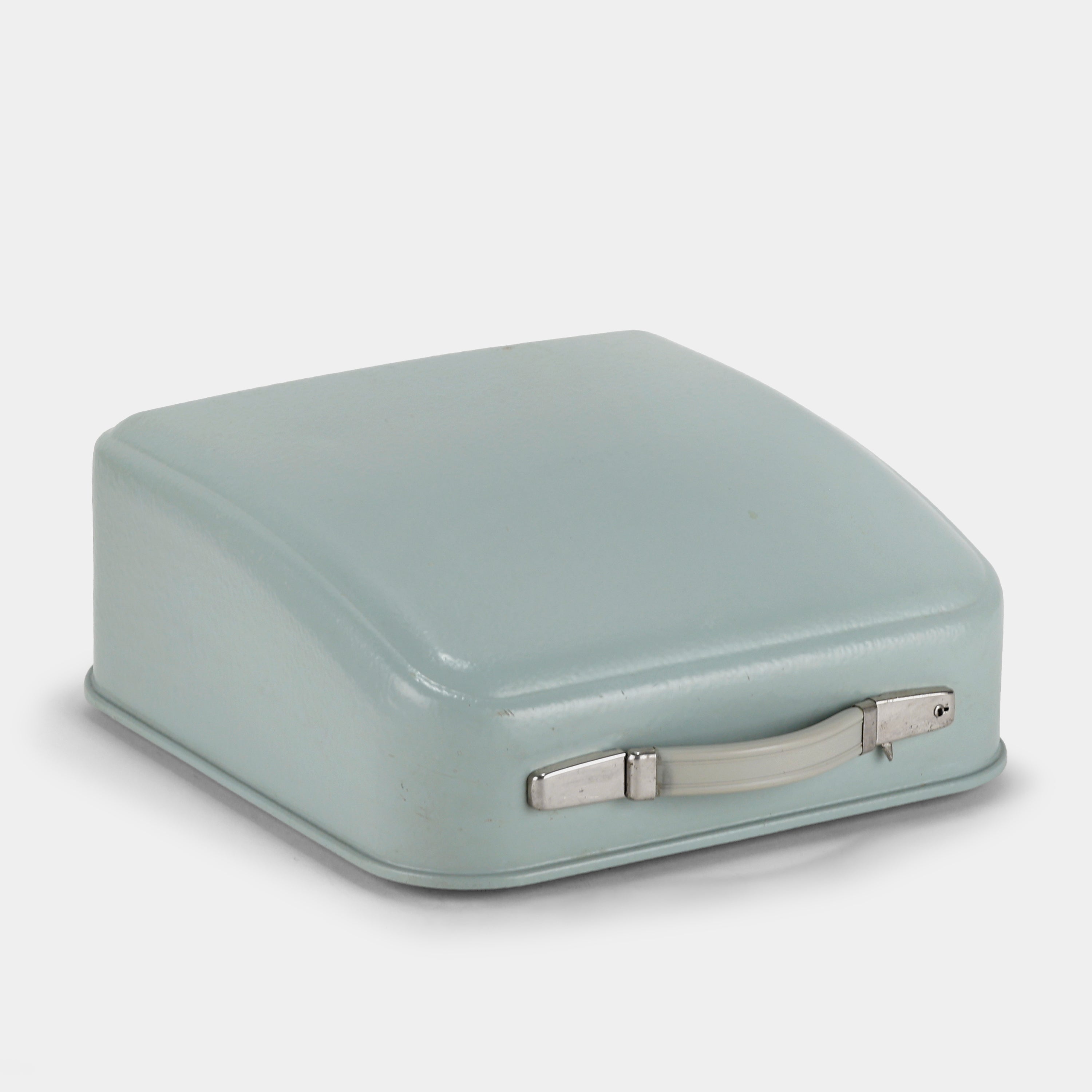 Hermes 3000 Green Manual Cursive Typewriter and Case