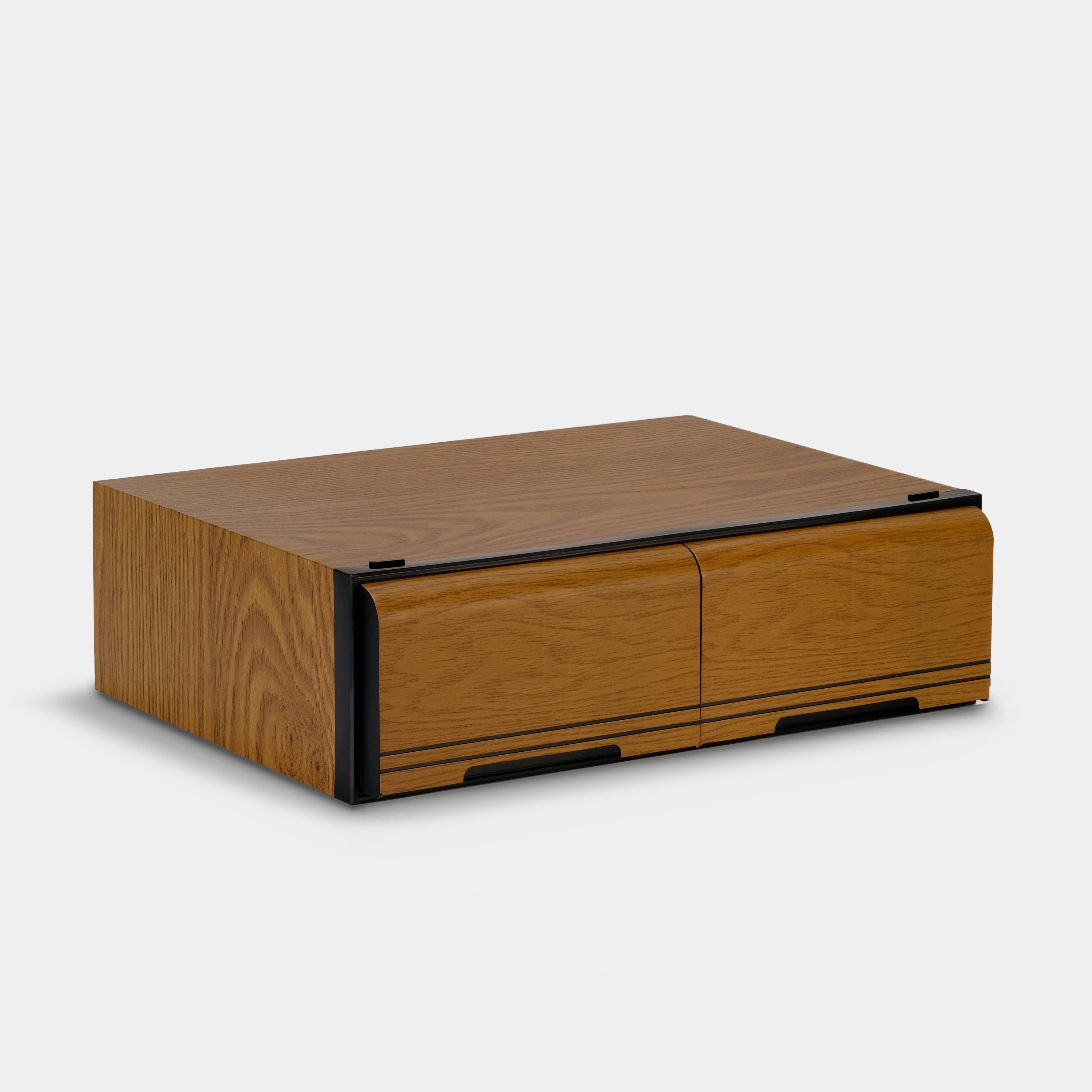 Wood Veneer VHS Tape Storage Drawers