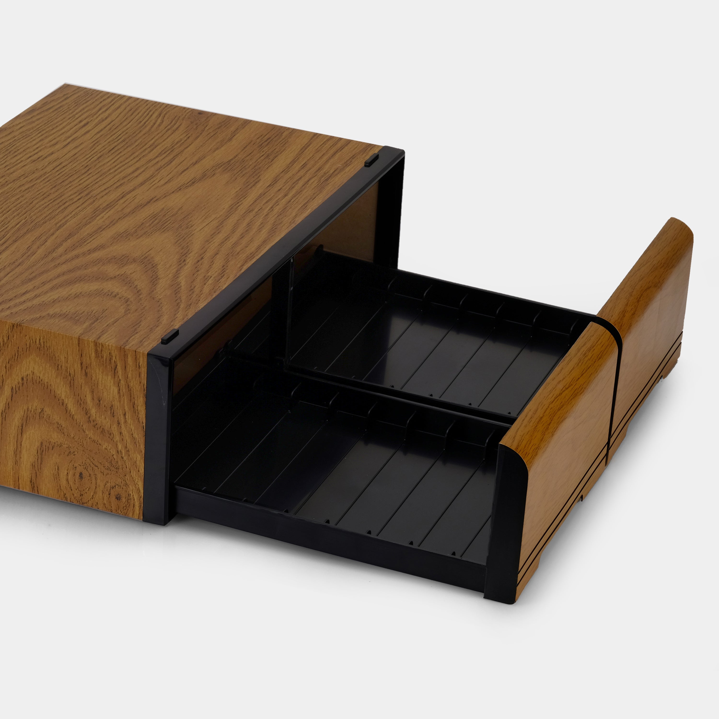 Wood Veneer VHS Tape Storage Drawers