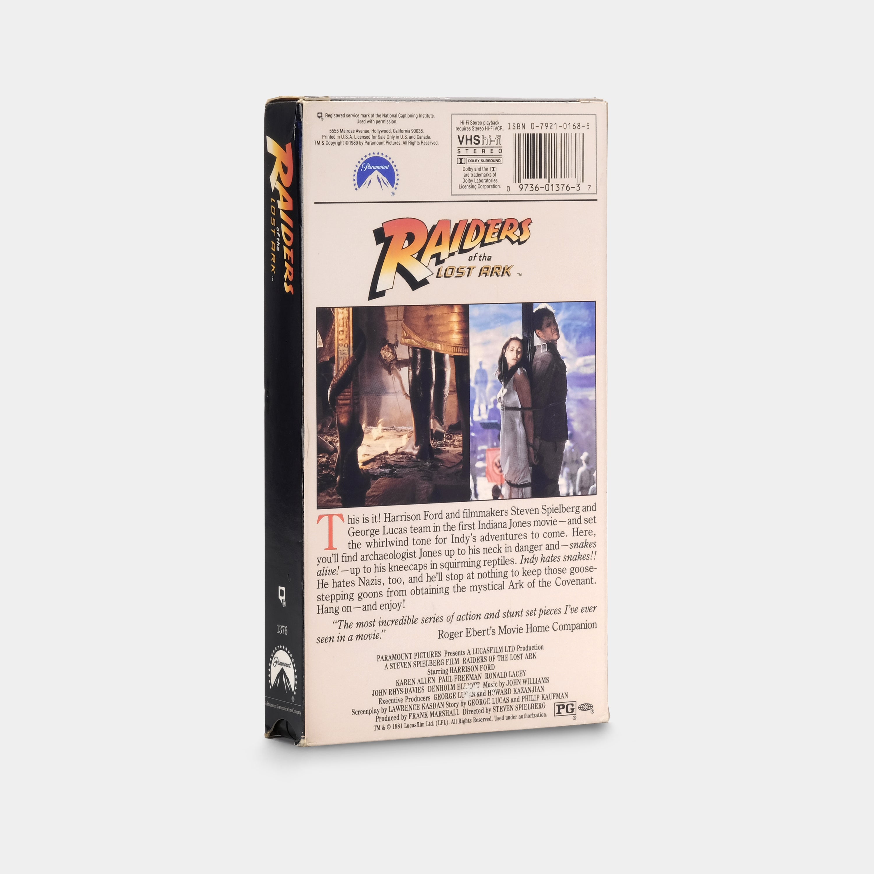 Raiders of the Lost Ark VHS Tape