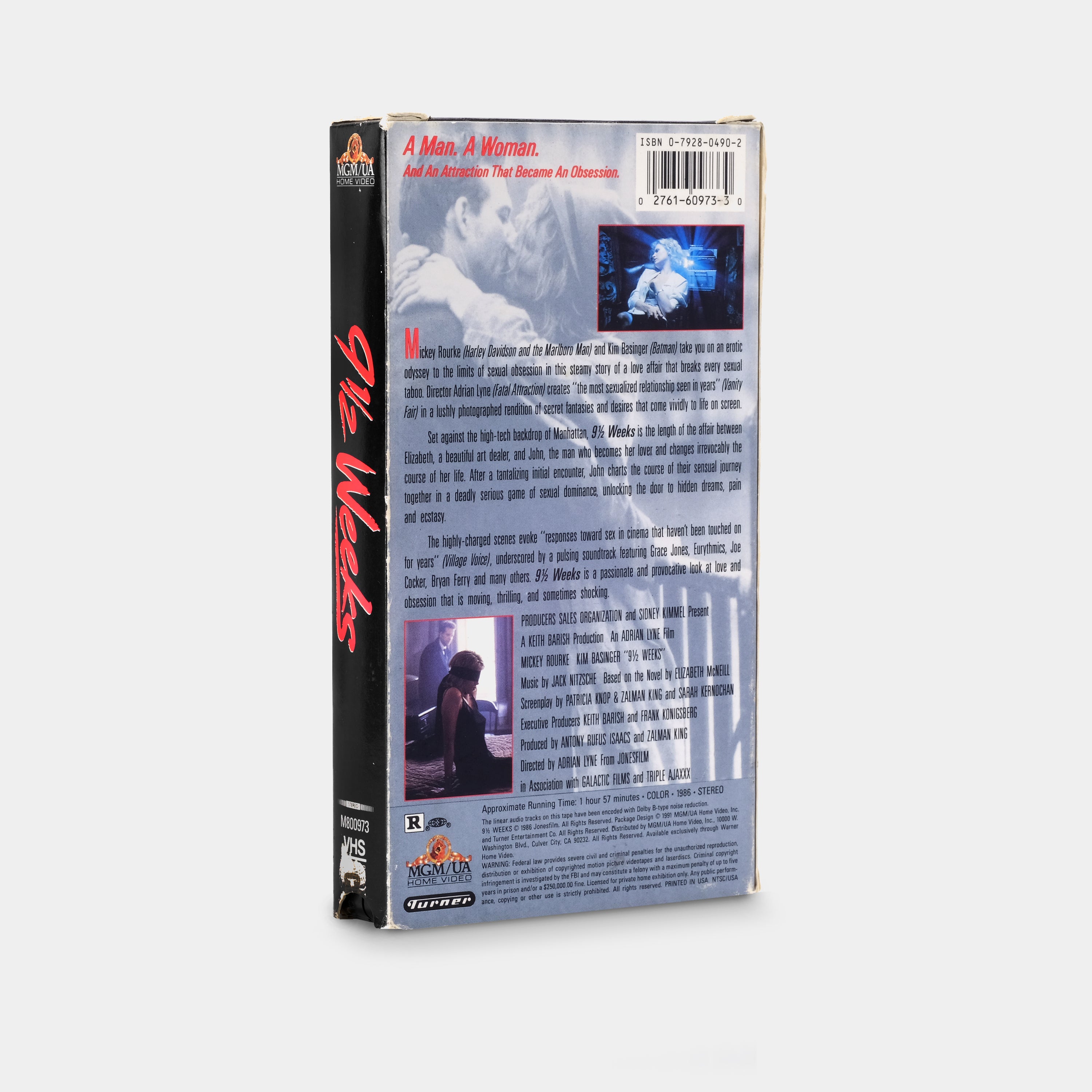 9 1/2 Weeks VHS Tape