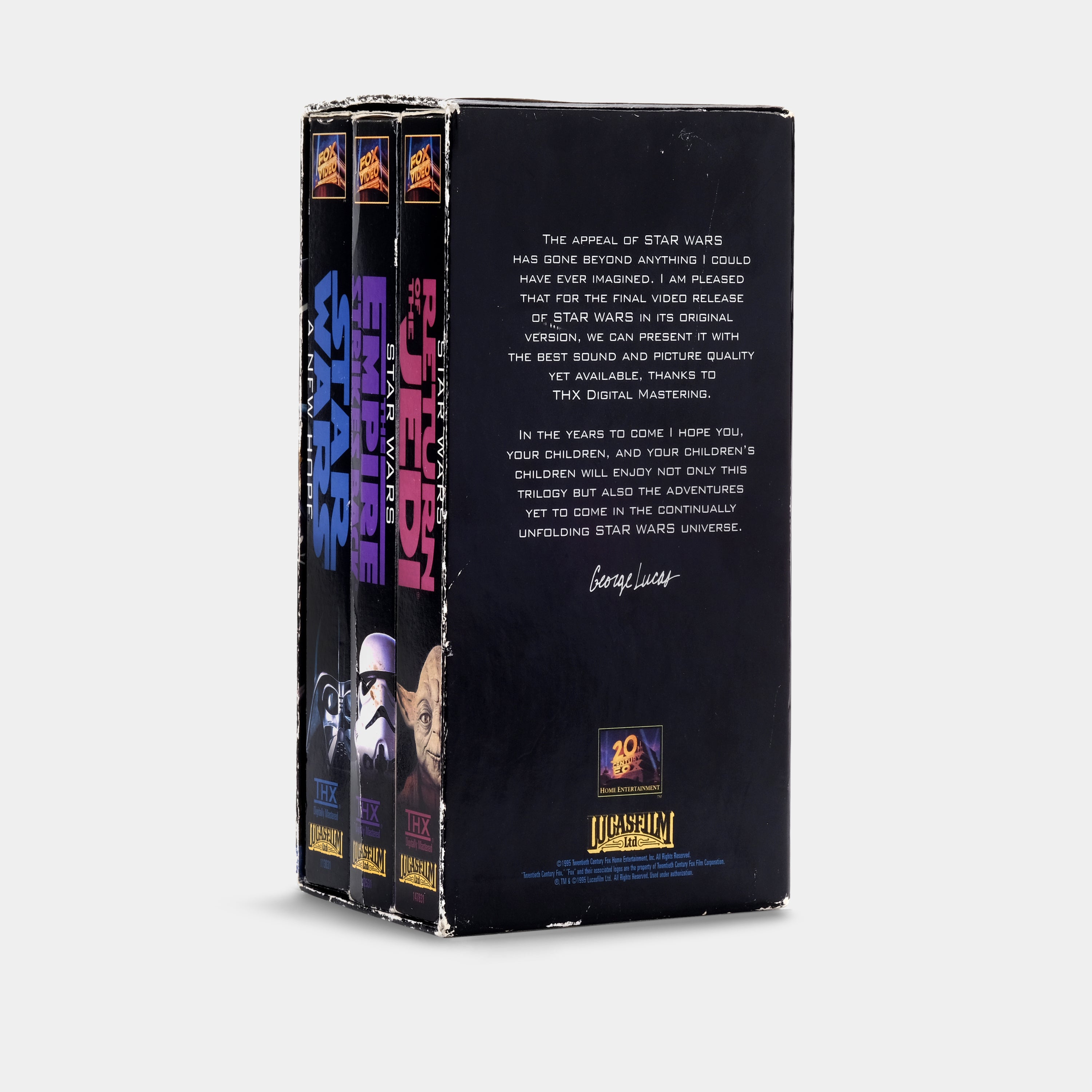 Star Wars Trilogy VHS Tape Set