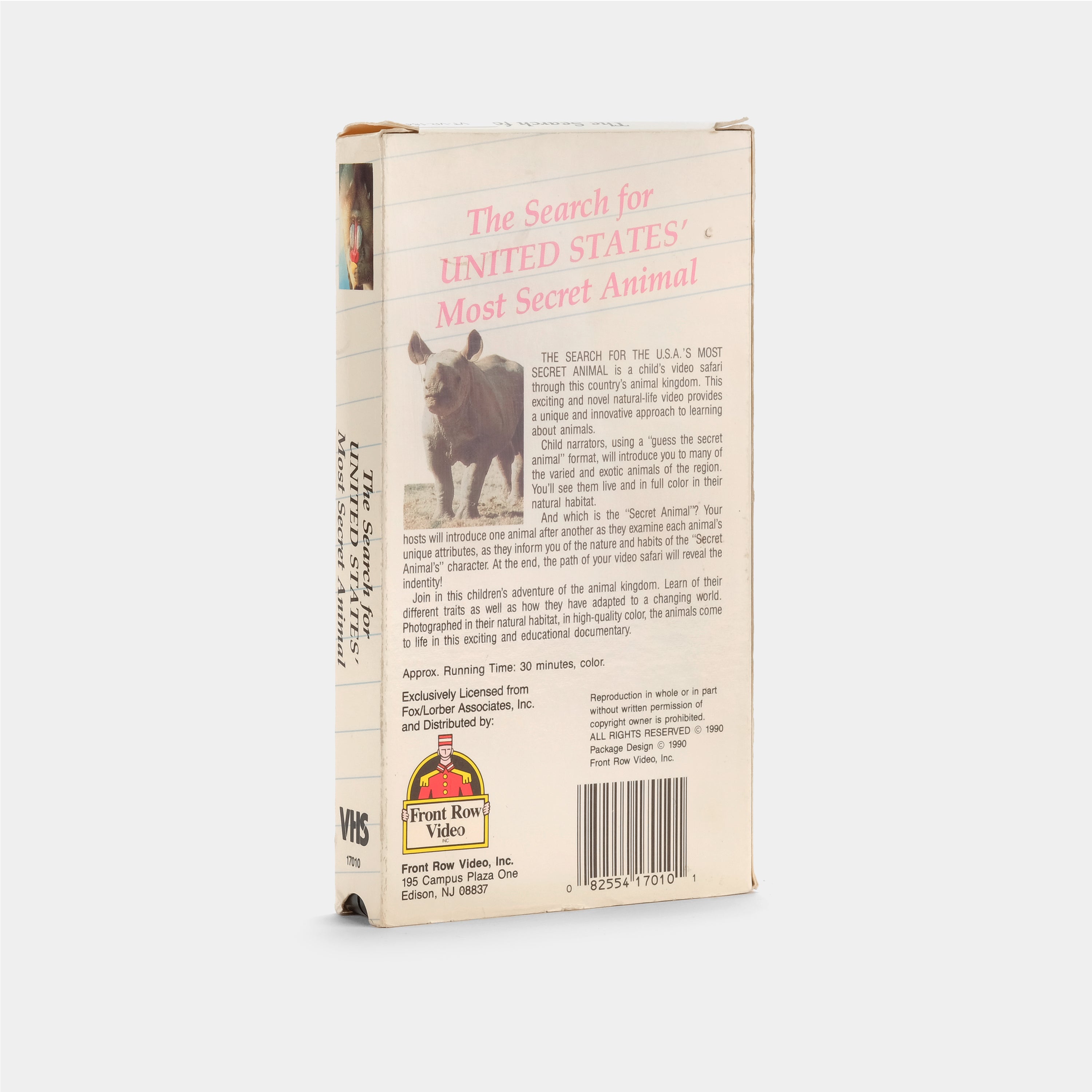 The Search for United States' Most Secret Animal VHS Tape