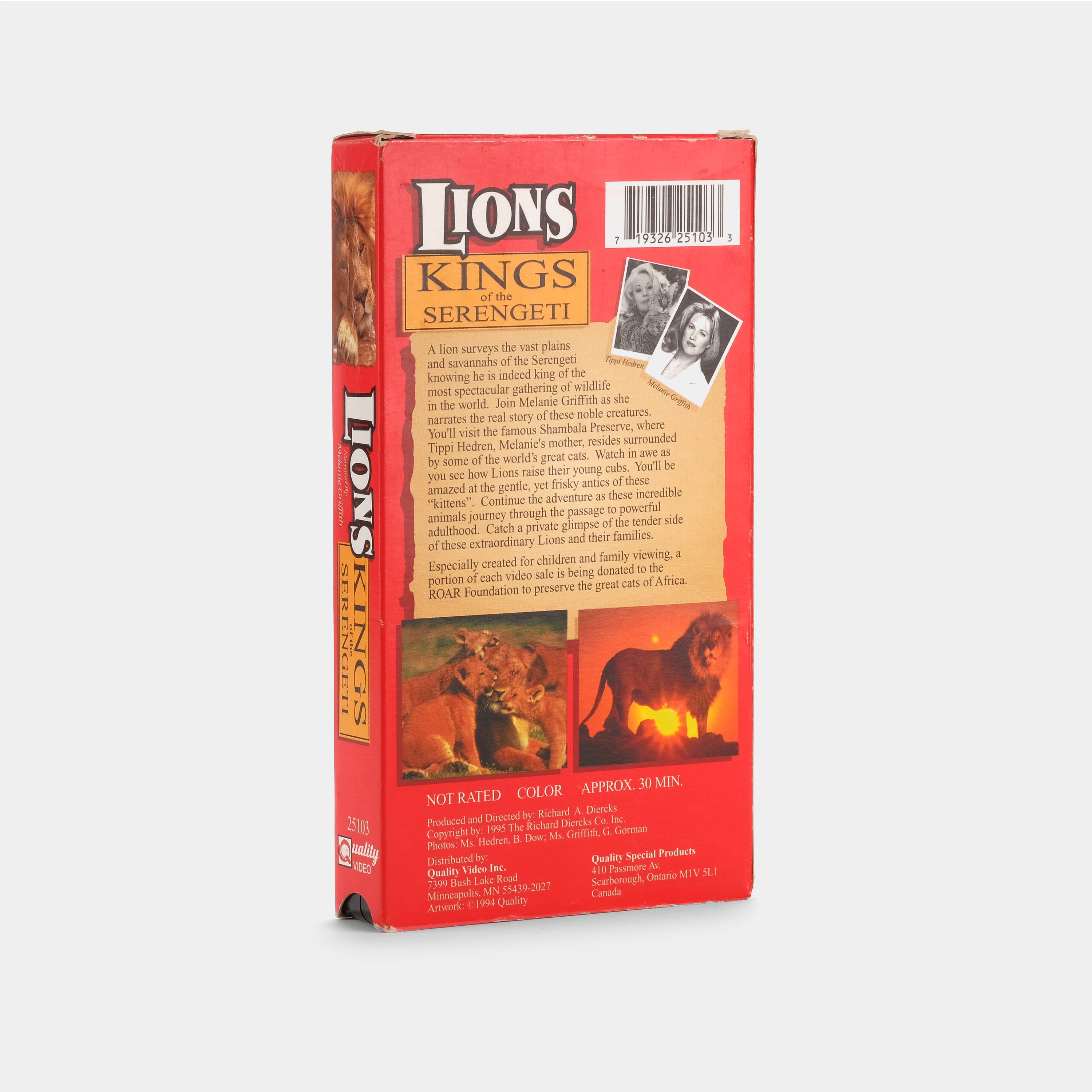 Lions: Kings of the Serengeti VHS Tape