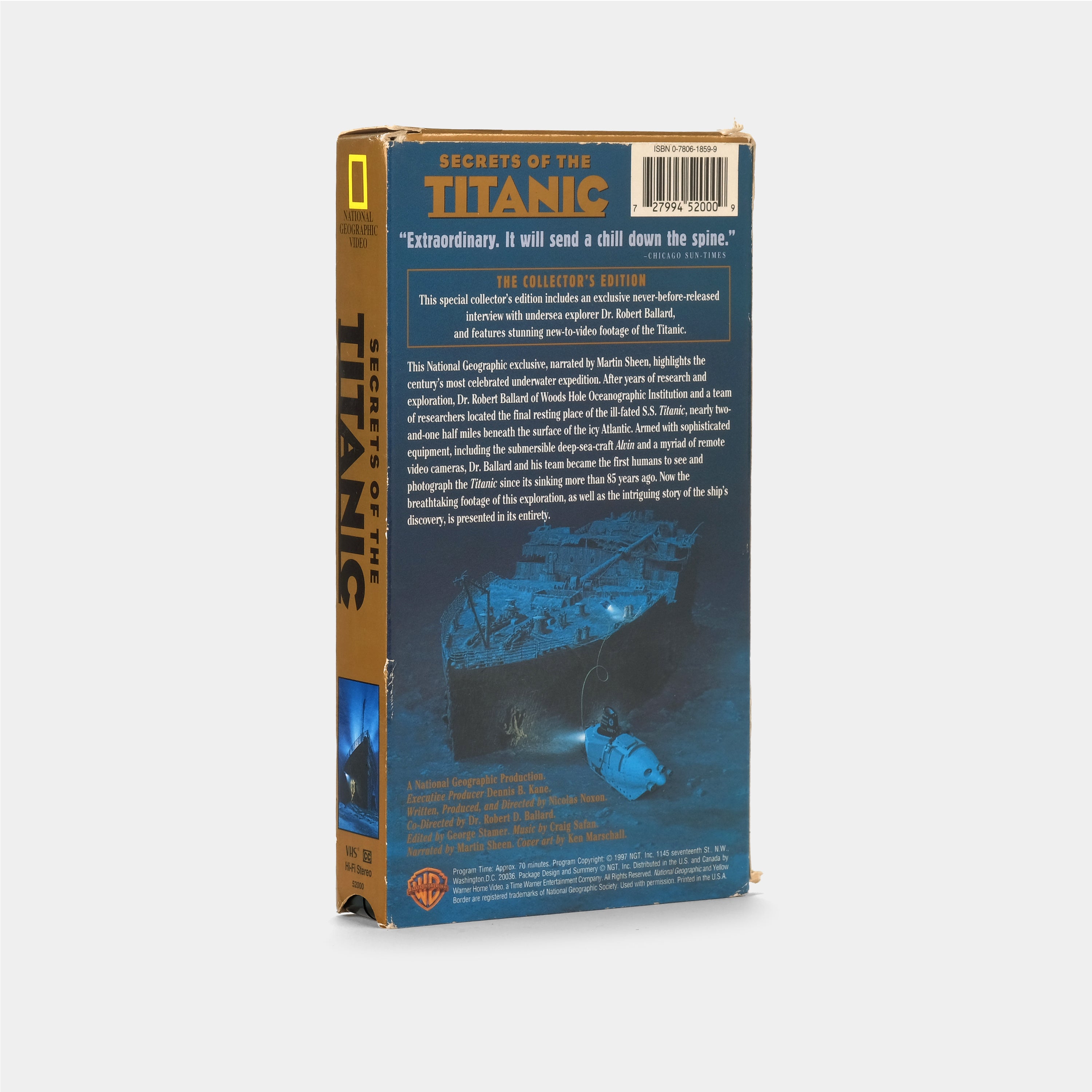 National Geographic Video: Secrets of the Titanic VHS Tape