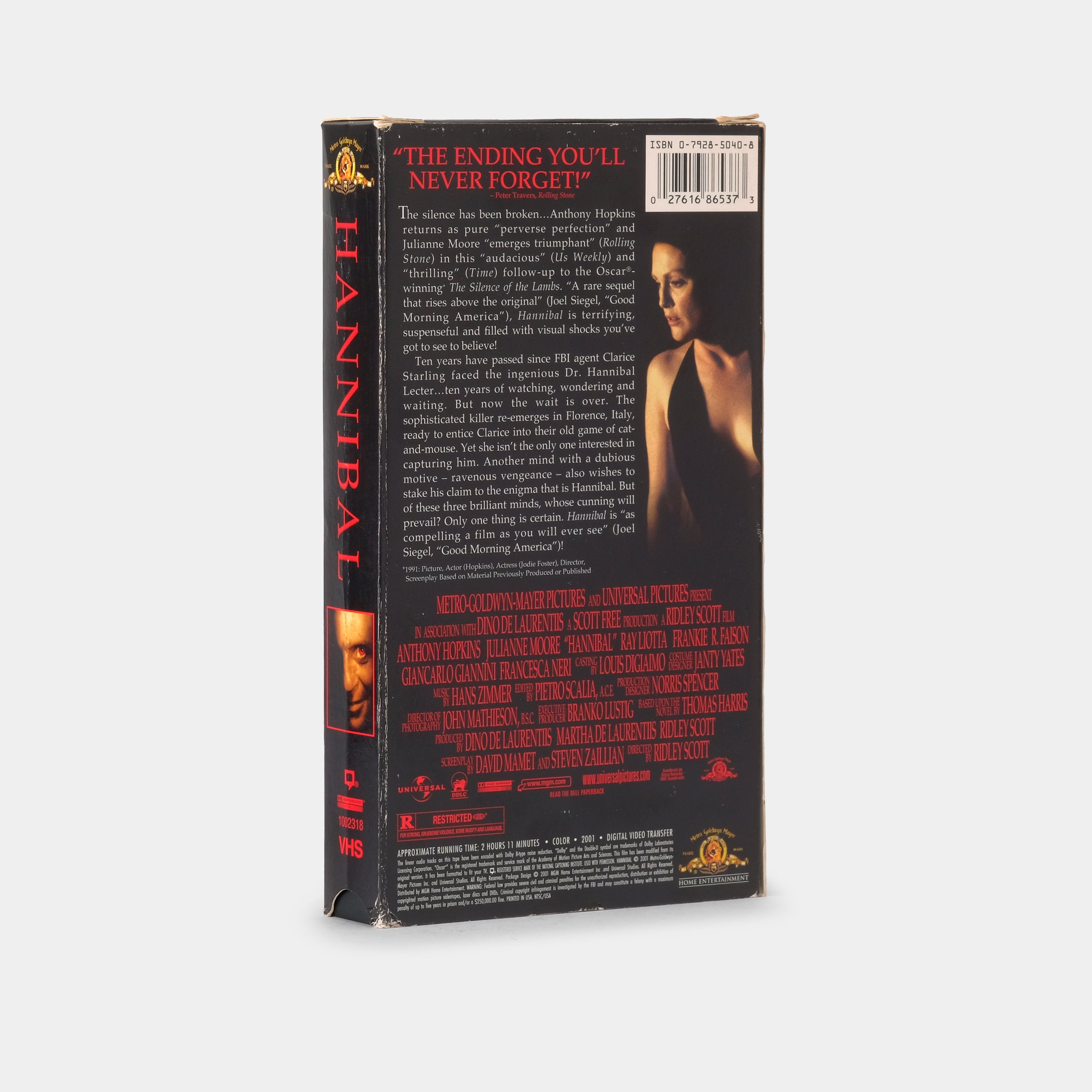 Hannibal VHS Tape