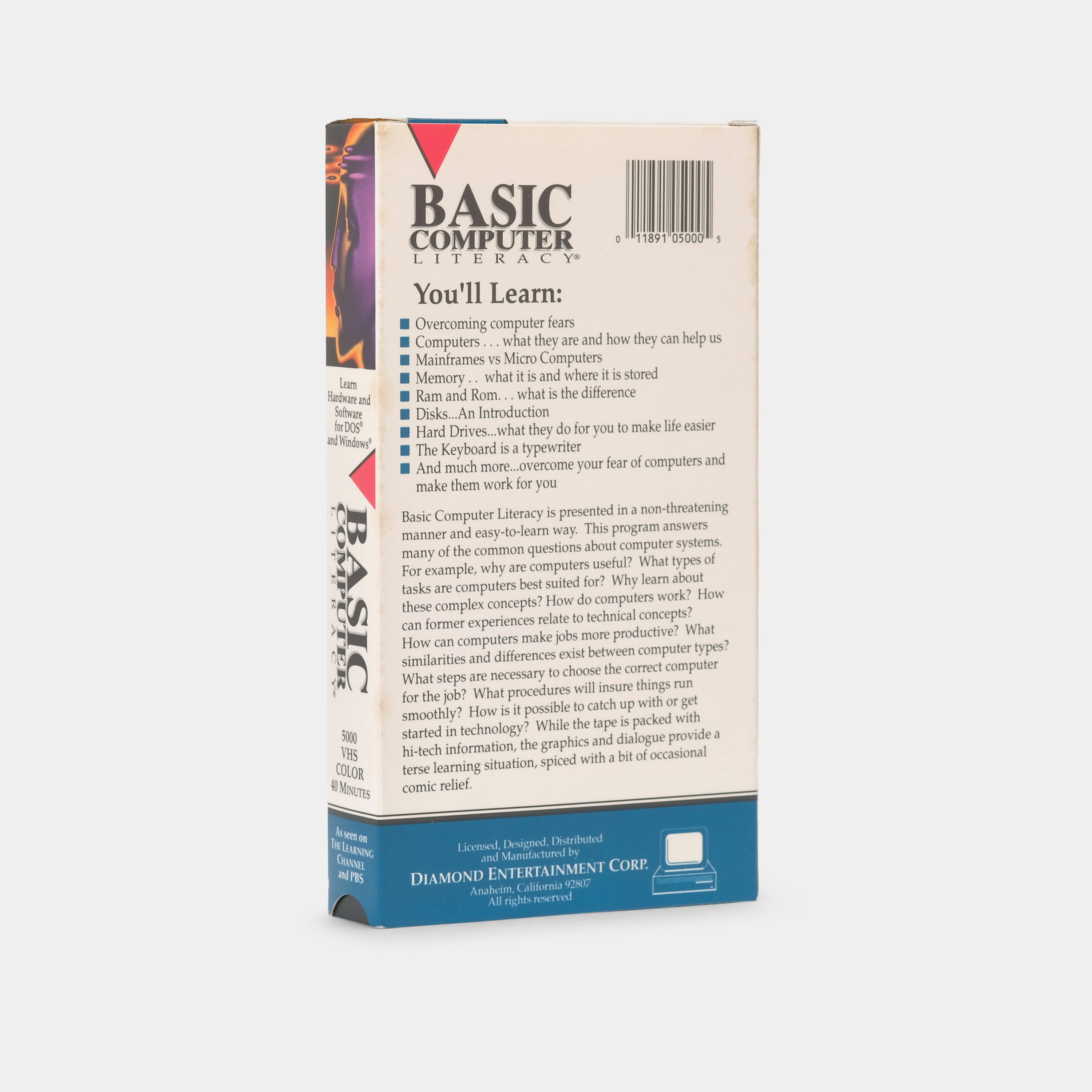 Basic Computer Literacy VHS Tape