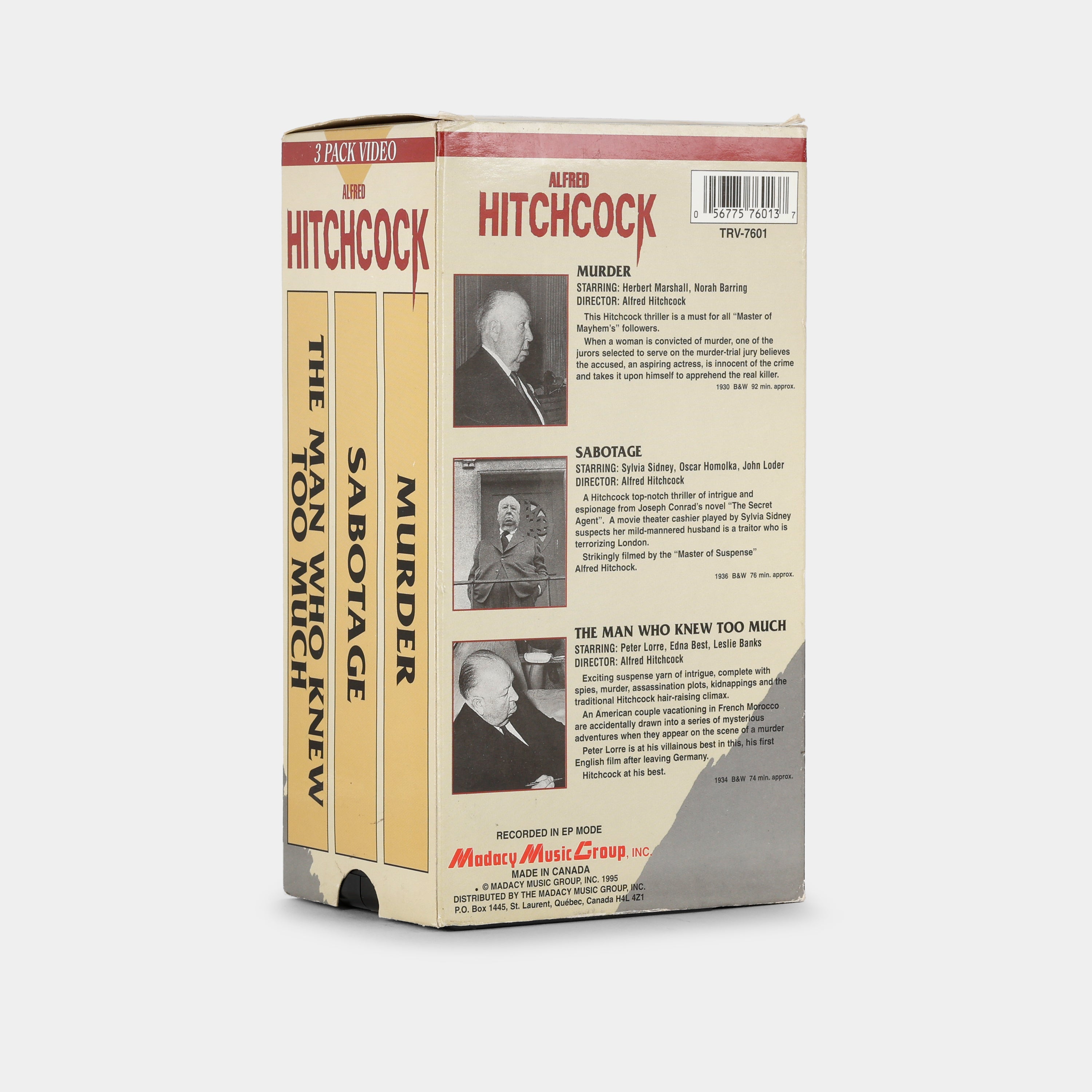 Alfred Hitchcock VHS Tape Set