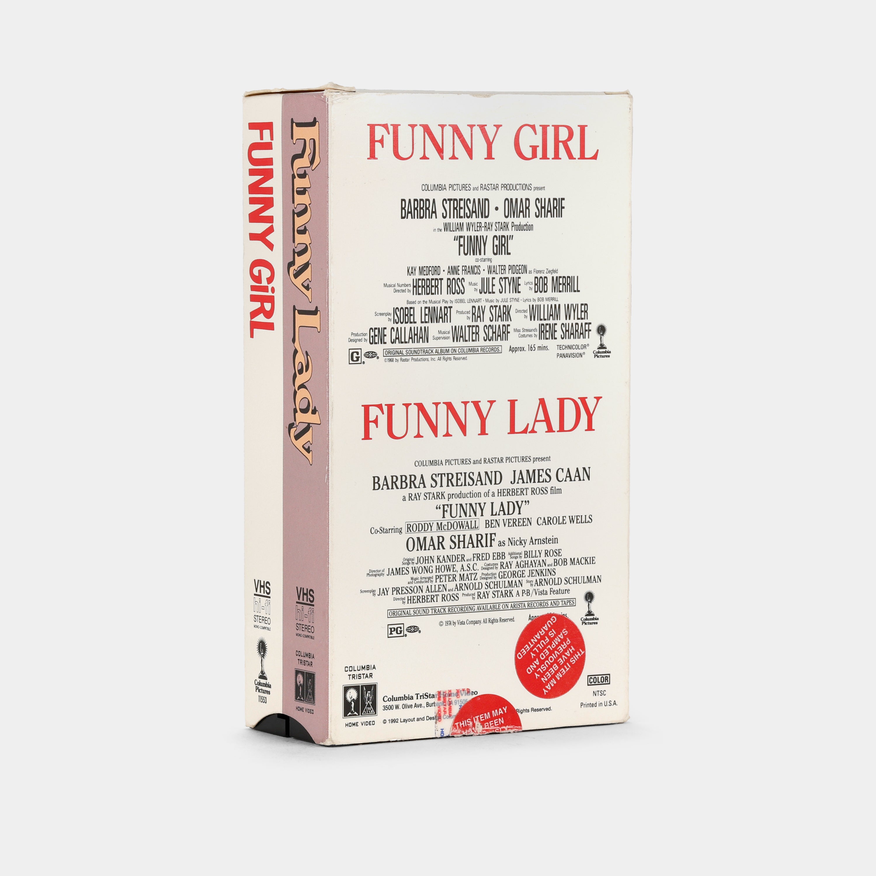 Funny Lady + Funny Girl Collectors Edition VHS Tape Set