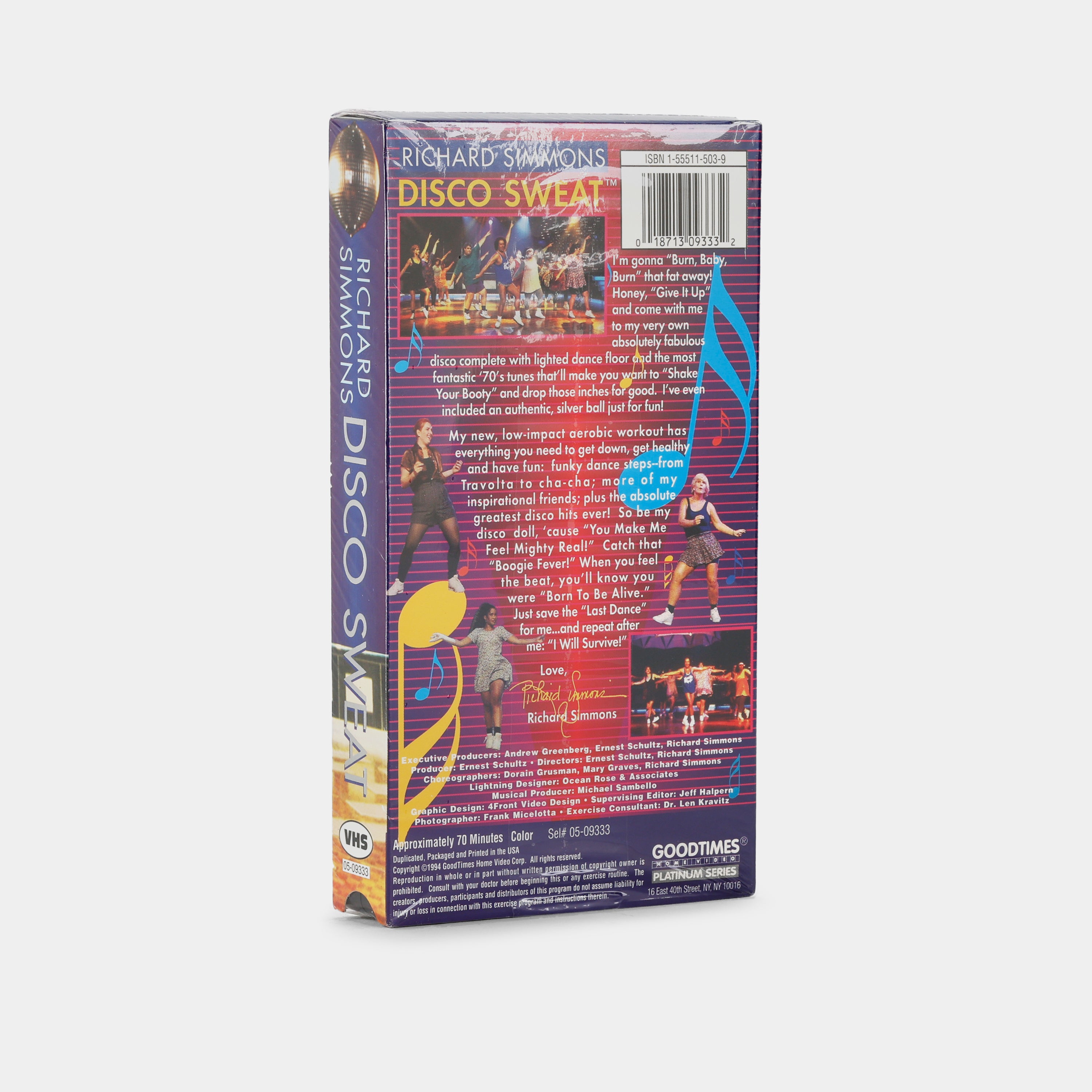 Richard Simmons: Disco Sweat (Sealed) VHS Tape