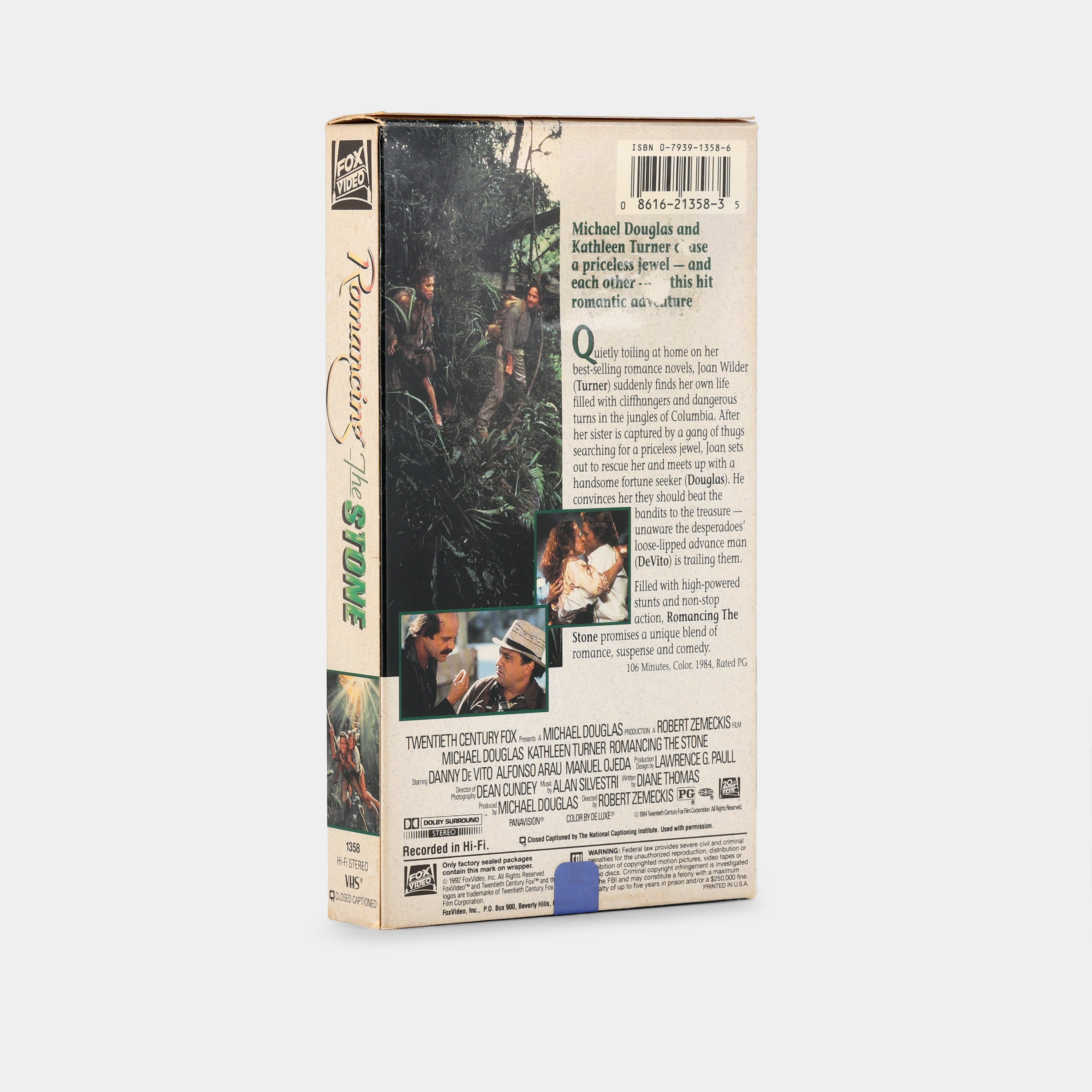 Romancing the Stone VHS Tape