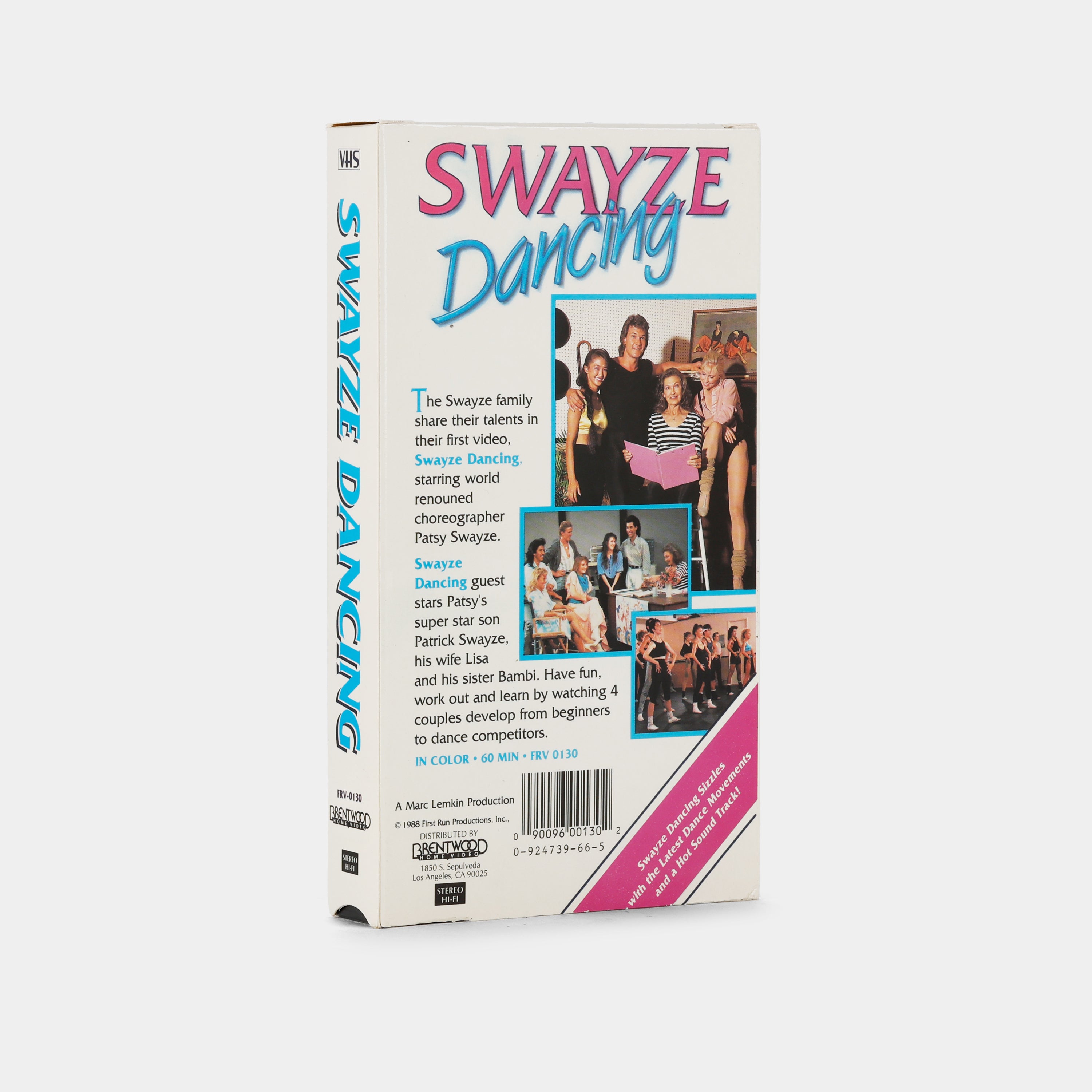 Swayze Dancing VHS Tape