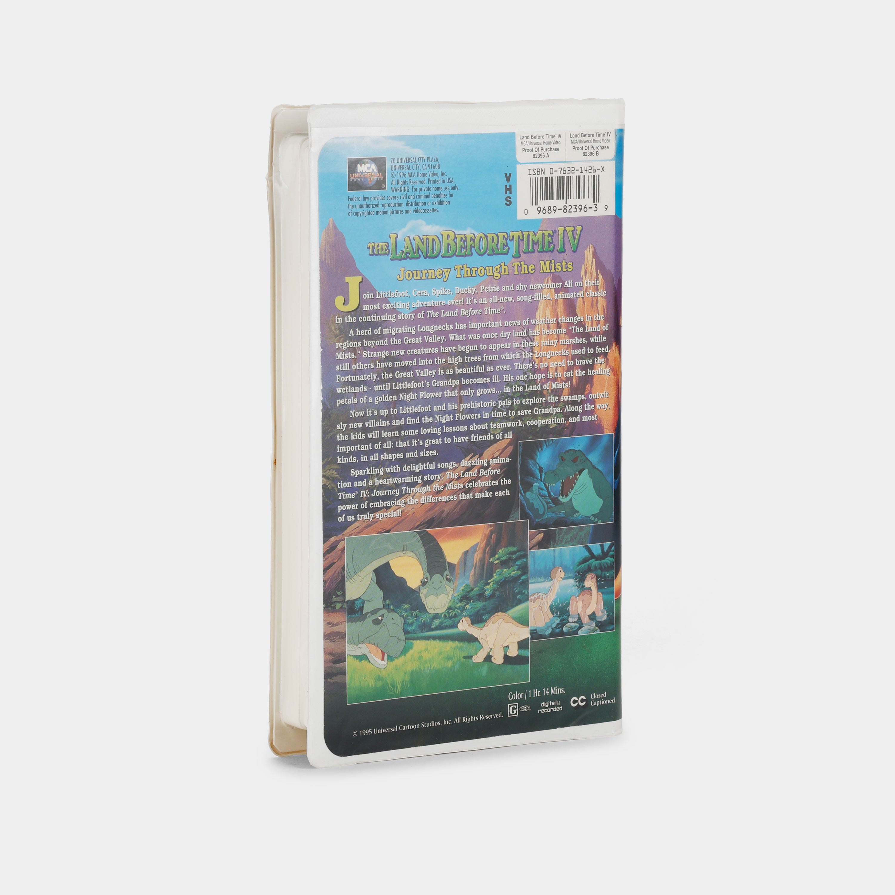 The Land Before Time IV: Journey Through the Mists VHS Tape