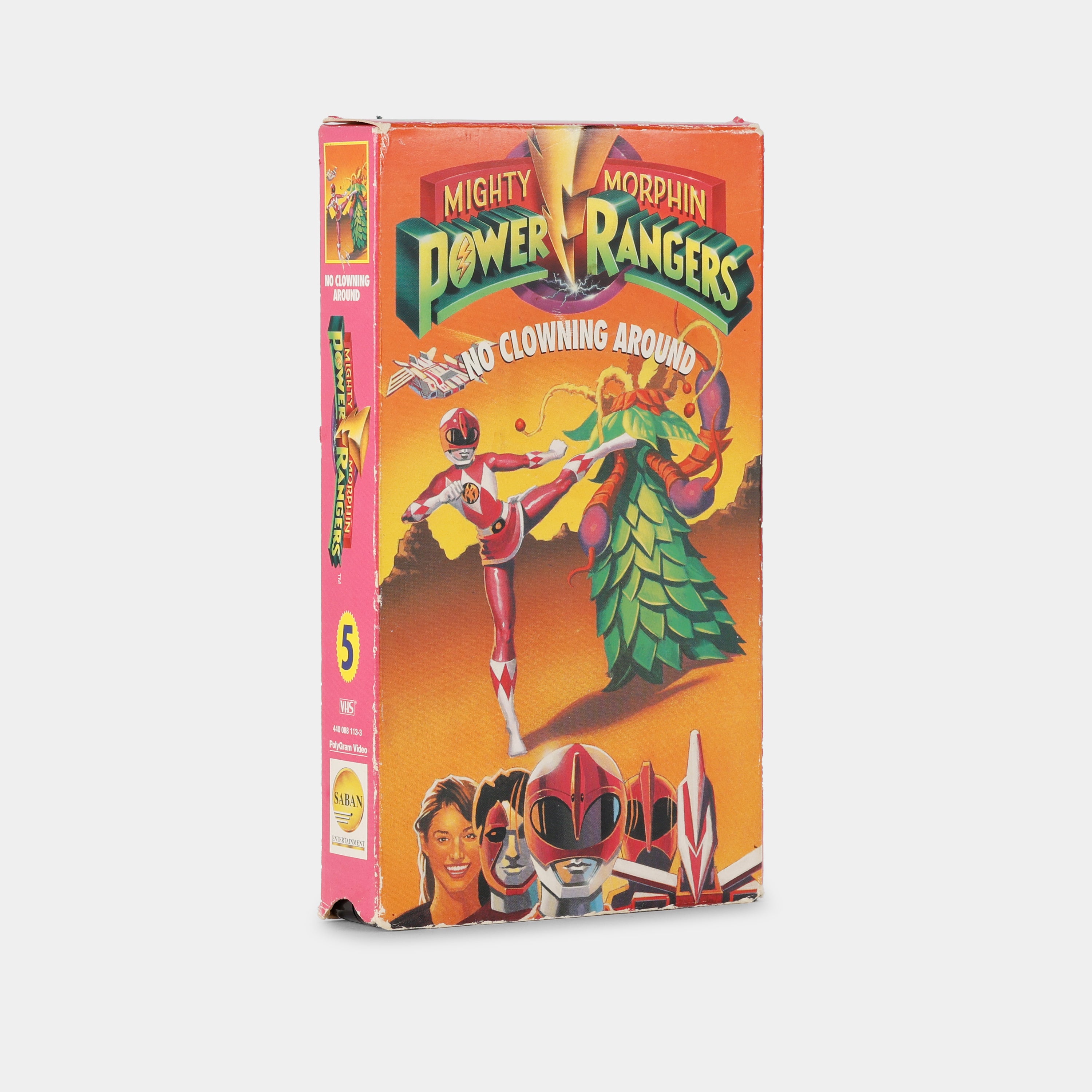 Mighty Morphin Power Rangers: No Clowning Around VHS Tape