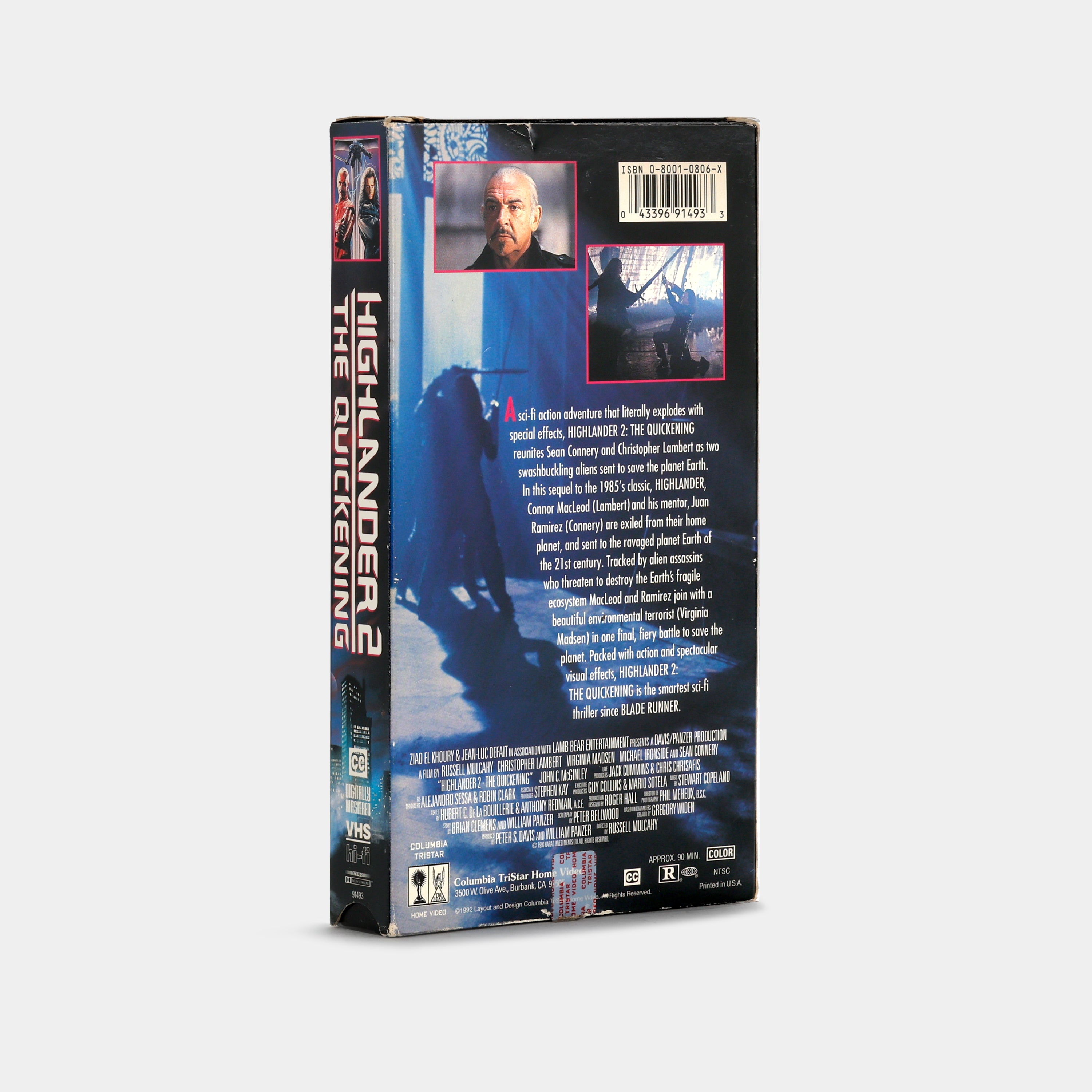 Highlander 2: The Quickening VHS Tape