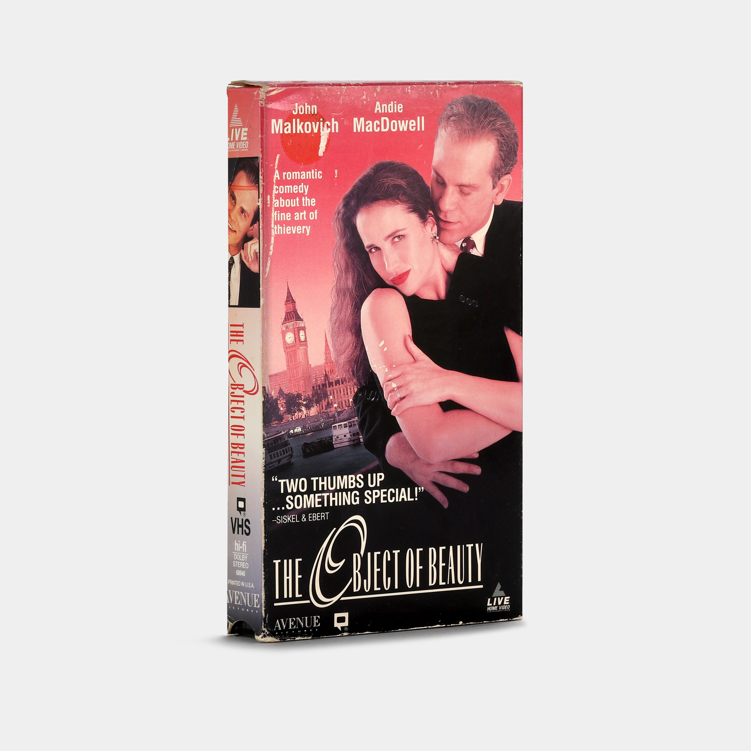 The Object Of Beauty VHS Tape