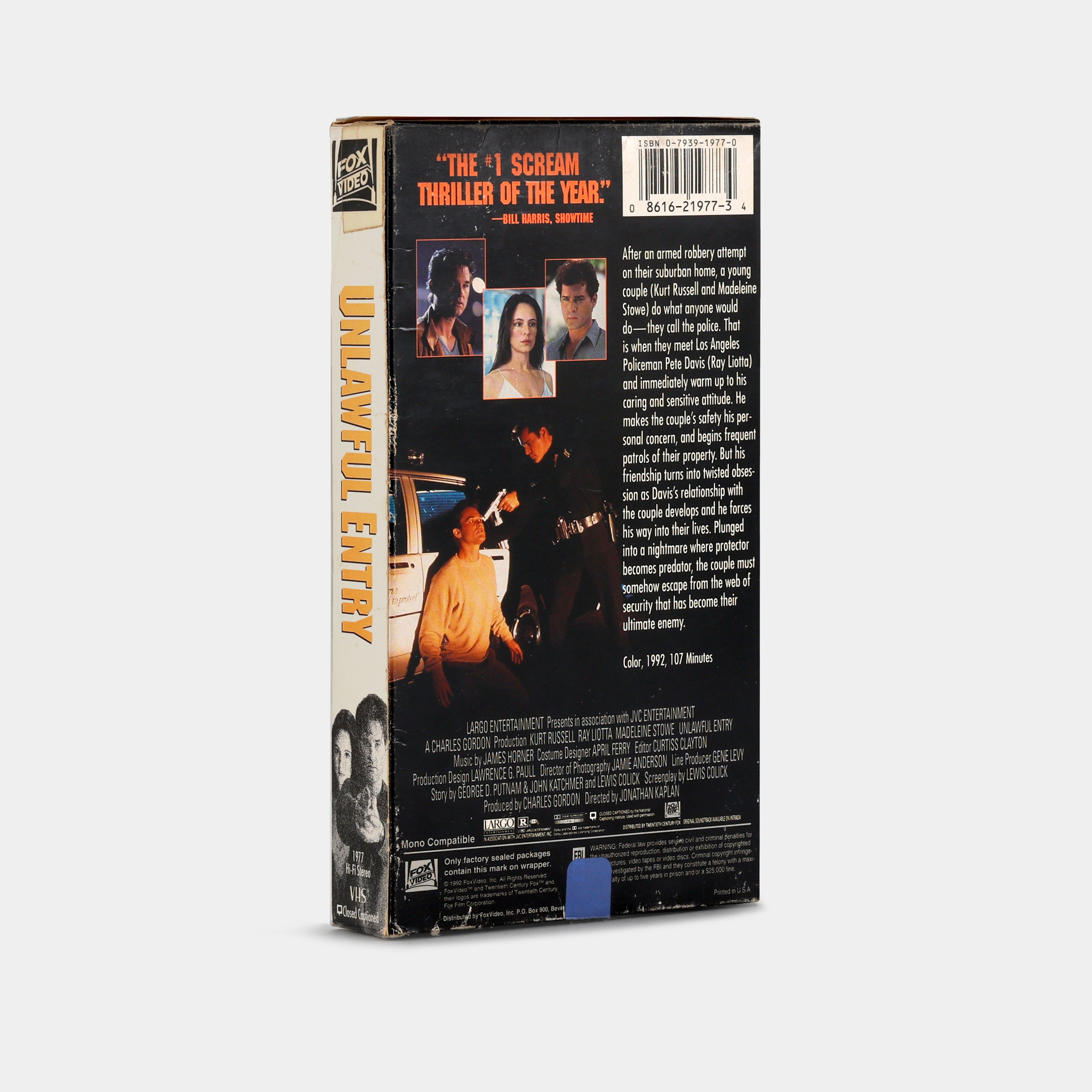 Unlawful Entry VHS Tape