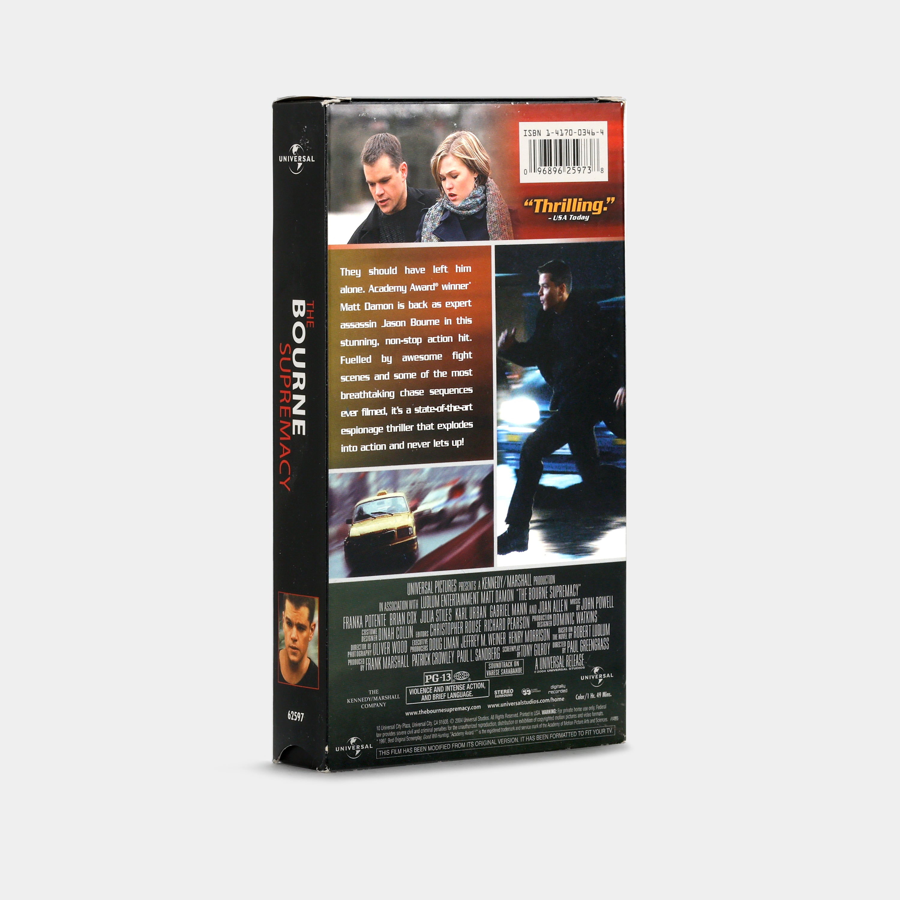 The Bourne Supremacy VHS Tape