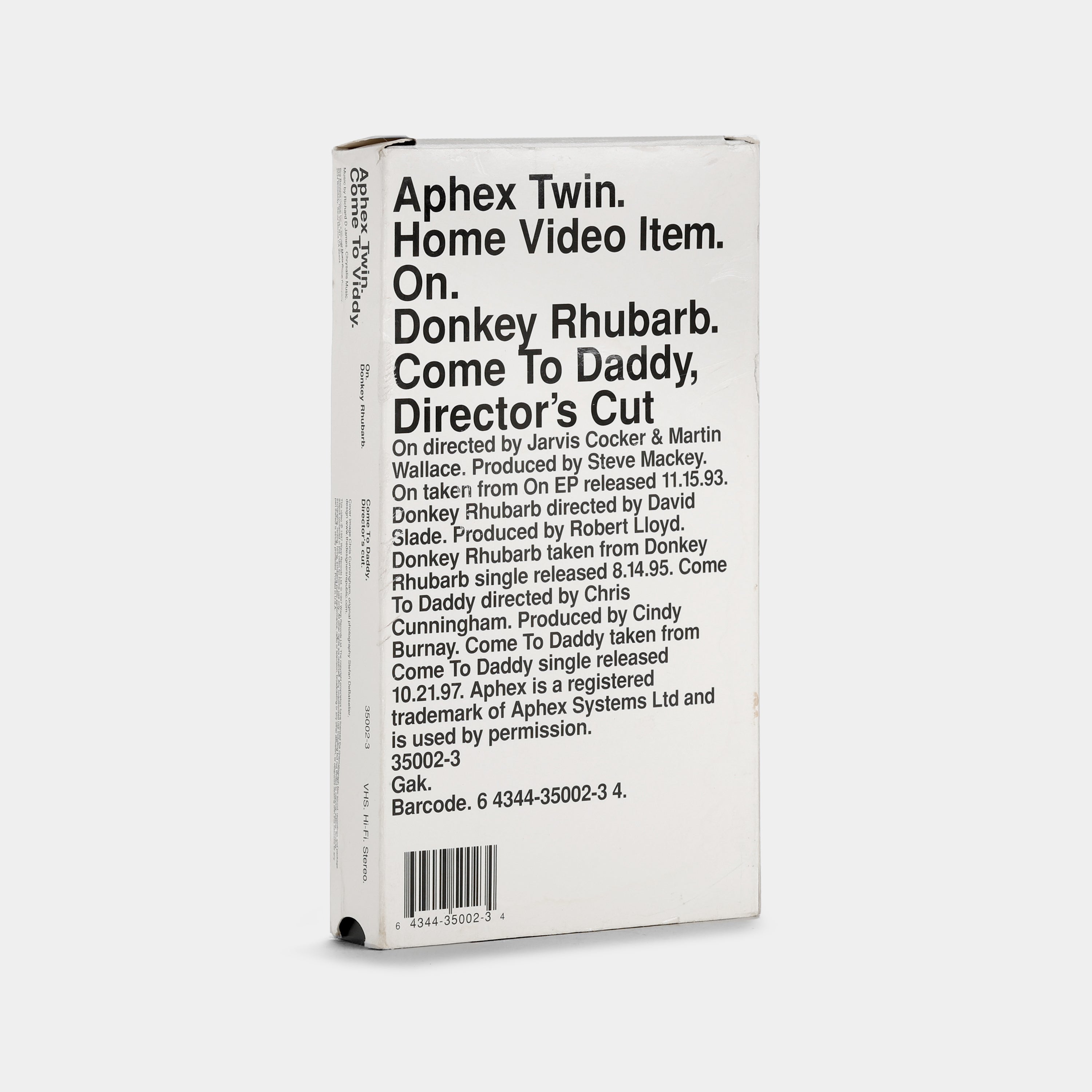 Aphex Twin: Come To Viddy VHS Tape