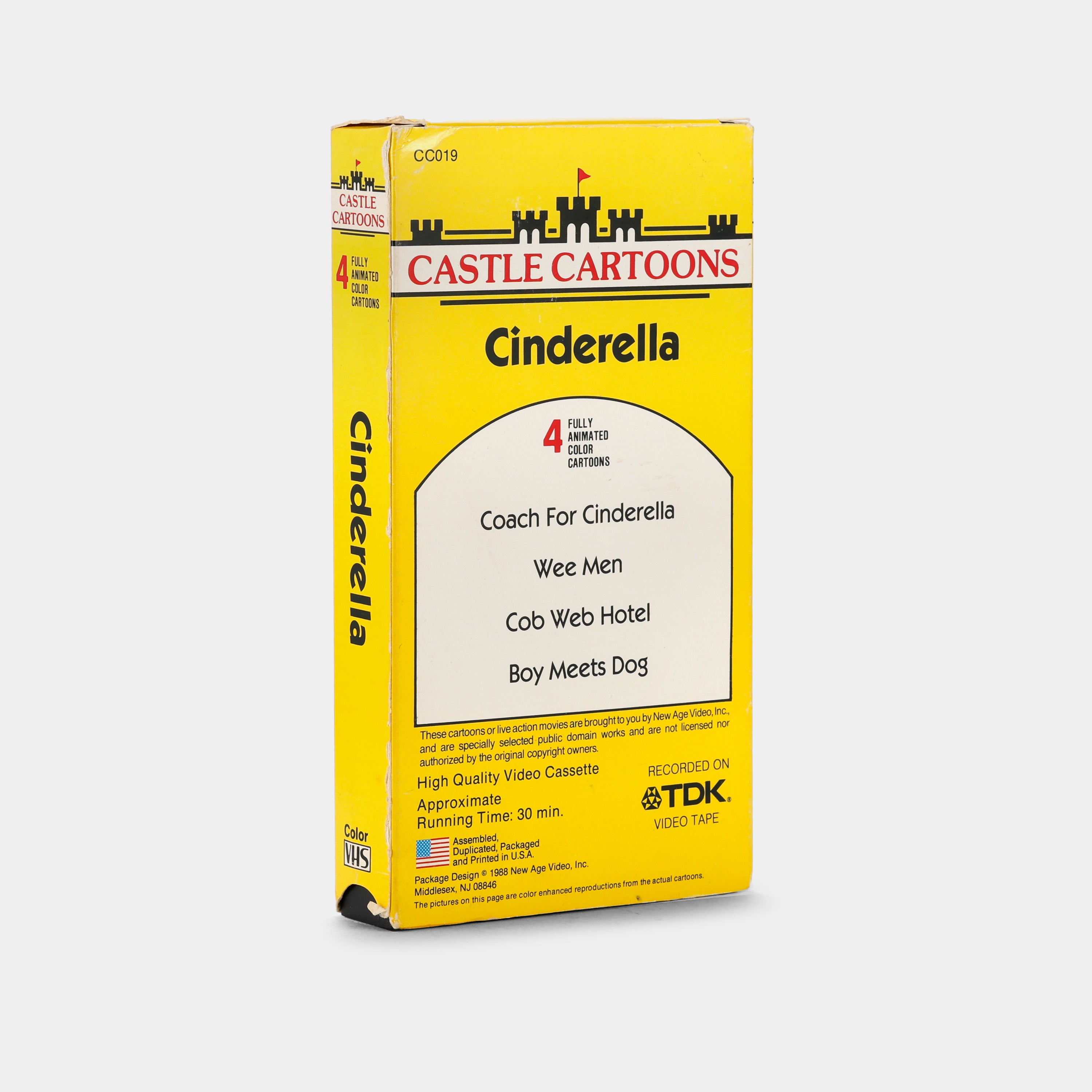 Castle Cartoons: Cinderella VHS Tape