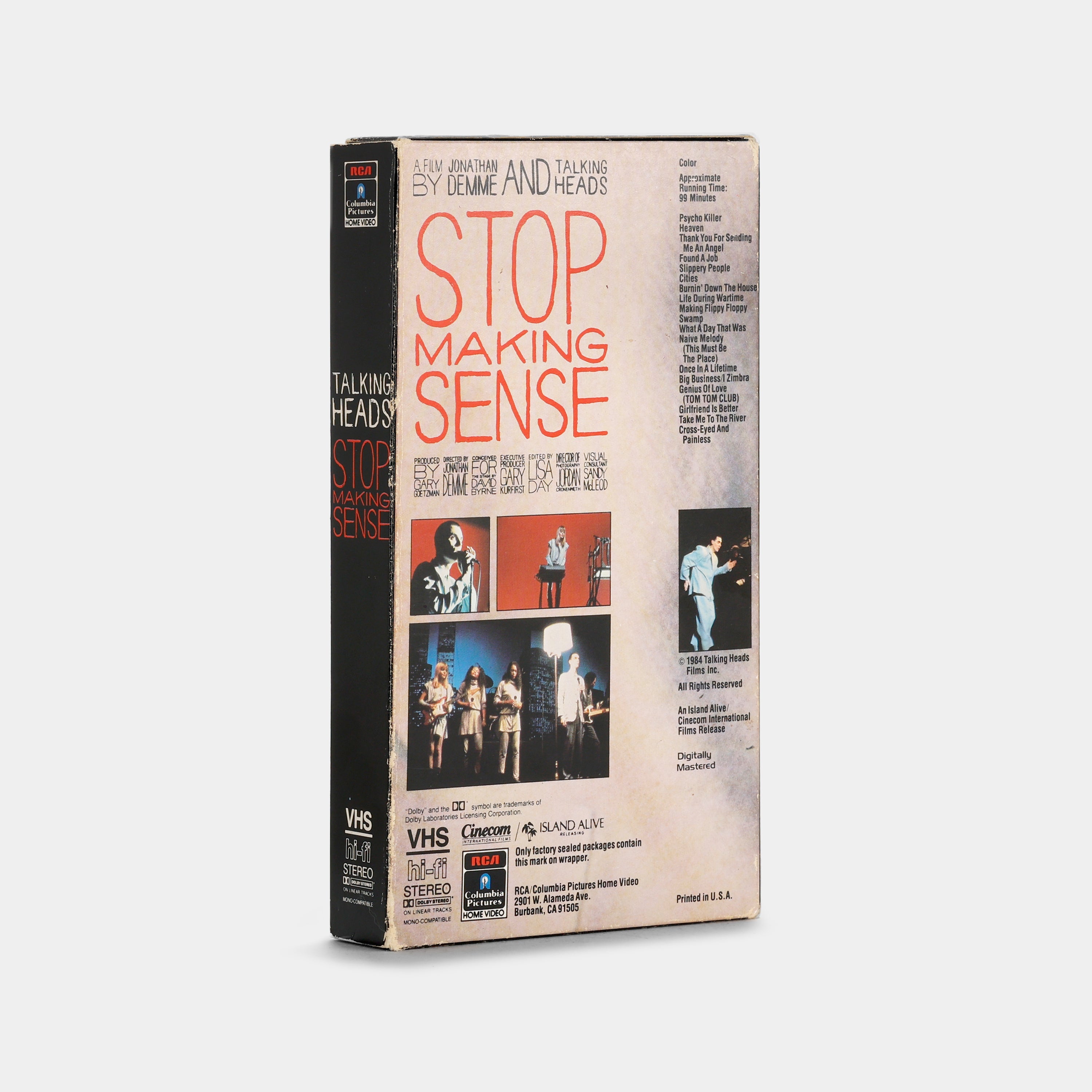 Talking Heads: Stop Making Sense VHS Tape