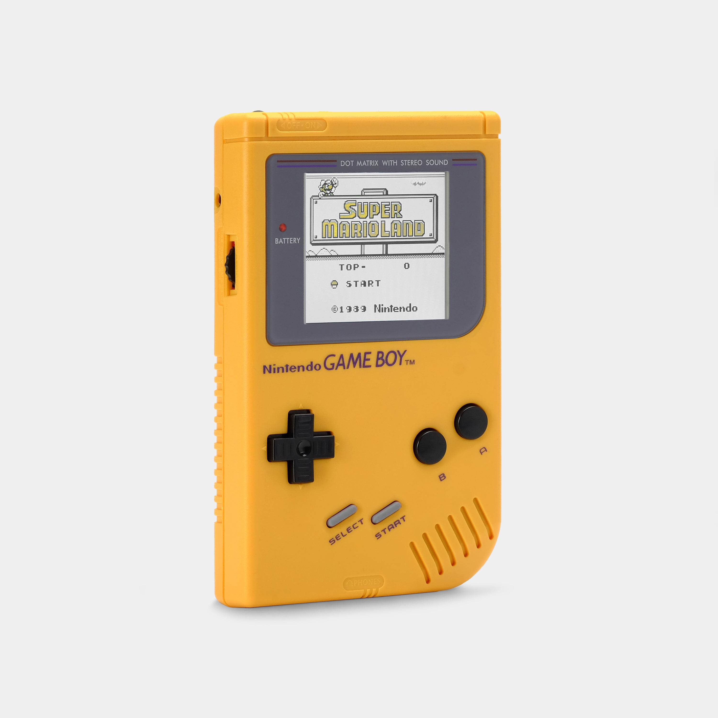 Nintendo Game Boy Yellow Game Console With Multicolor Backlight