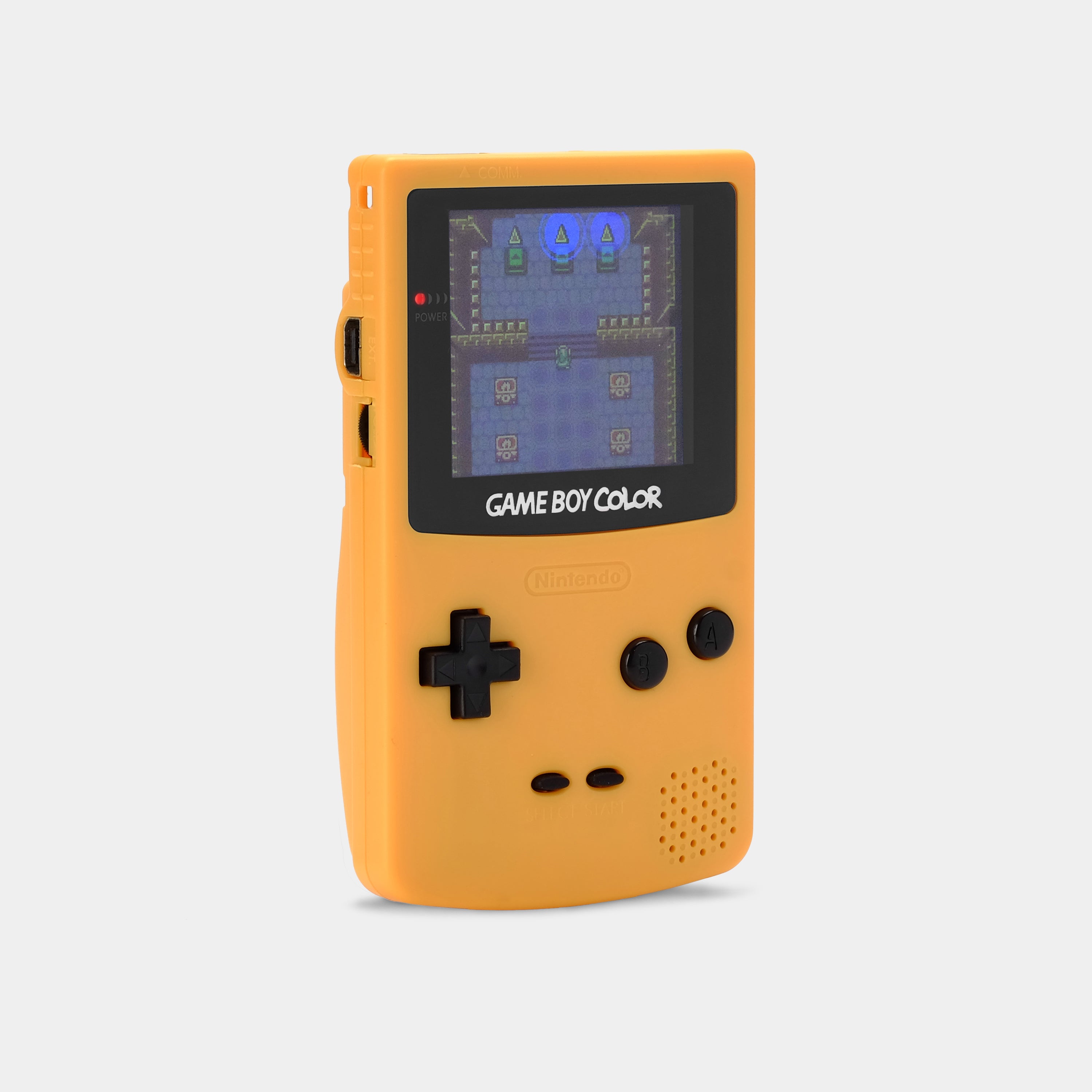 Nintendo Game Boy Color Yellow Game Console With Backlit Screen