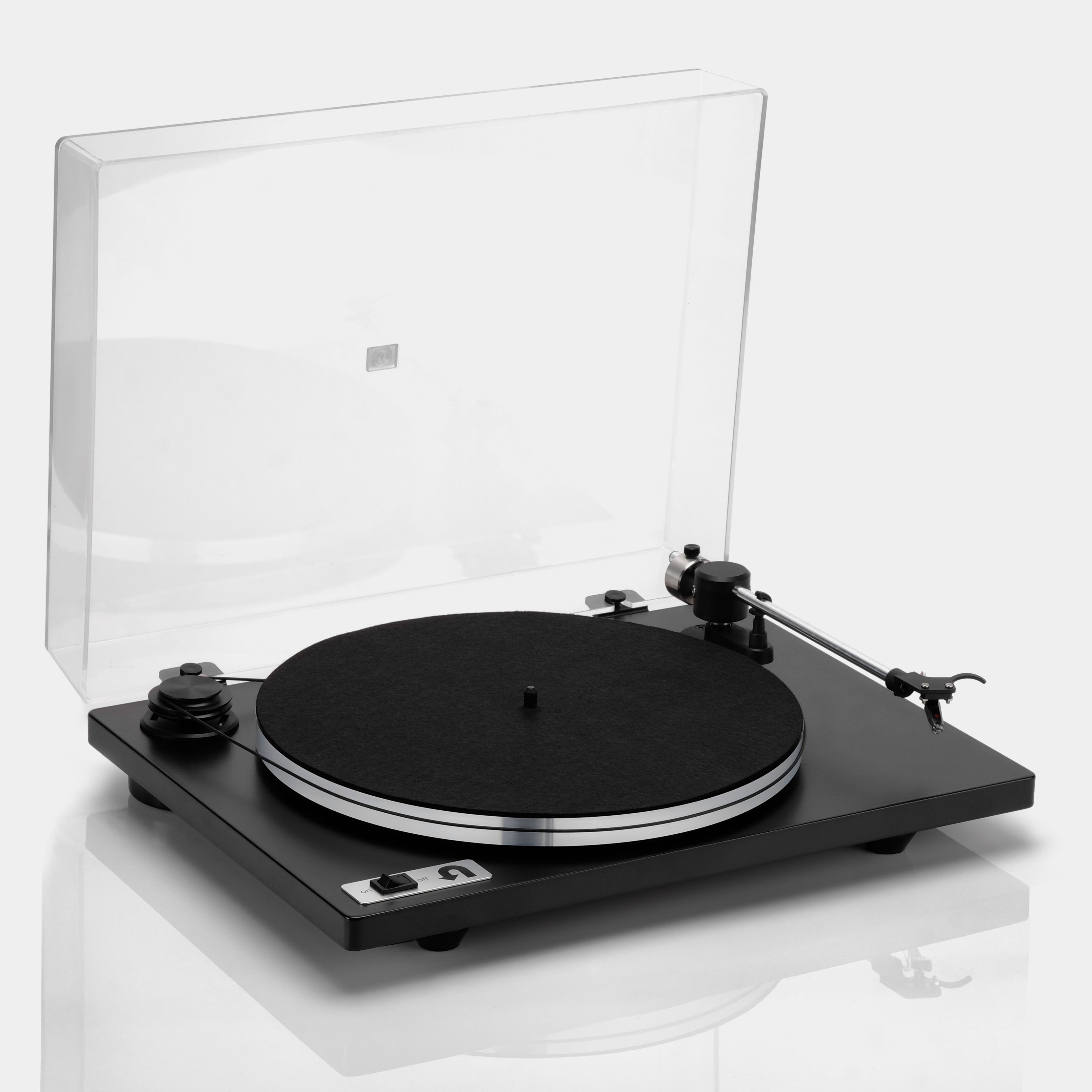 Orbit Plus Black Turntable with Built-in Preamp by U-Turn Audio