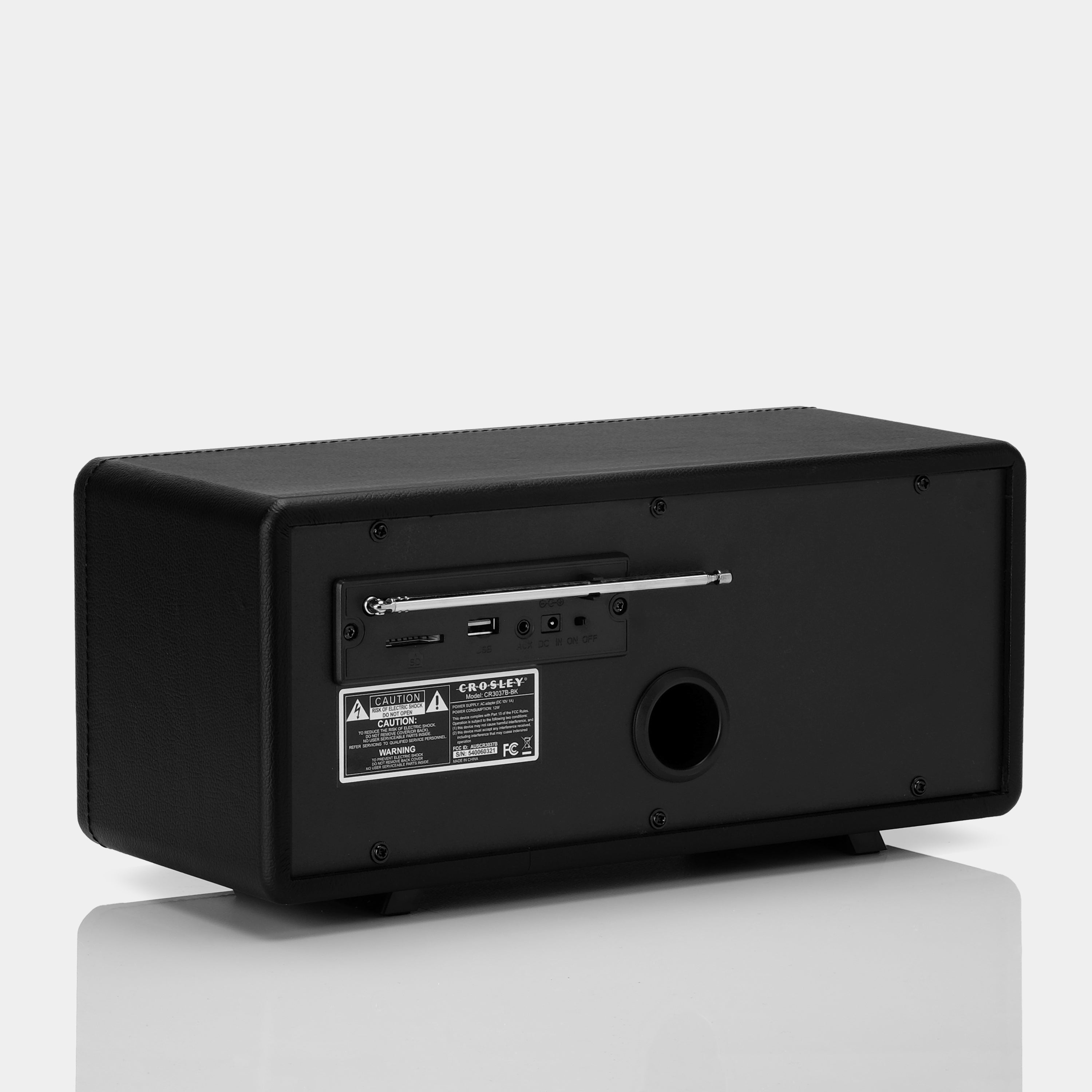 Crosley Harmony Black FM Radio with Bluetooth