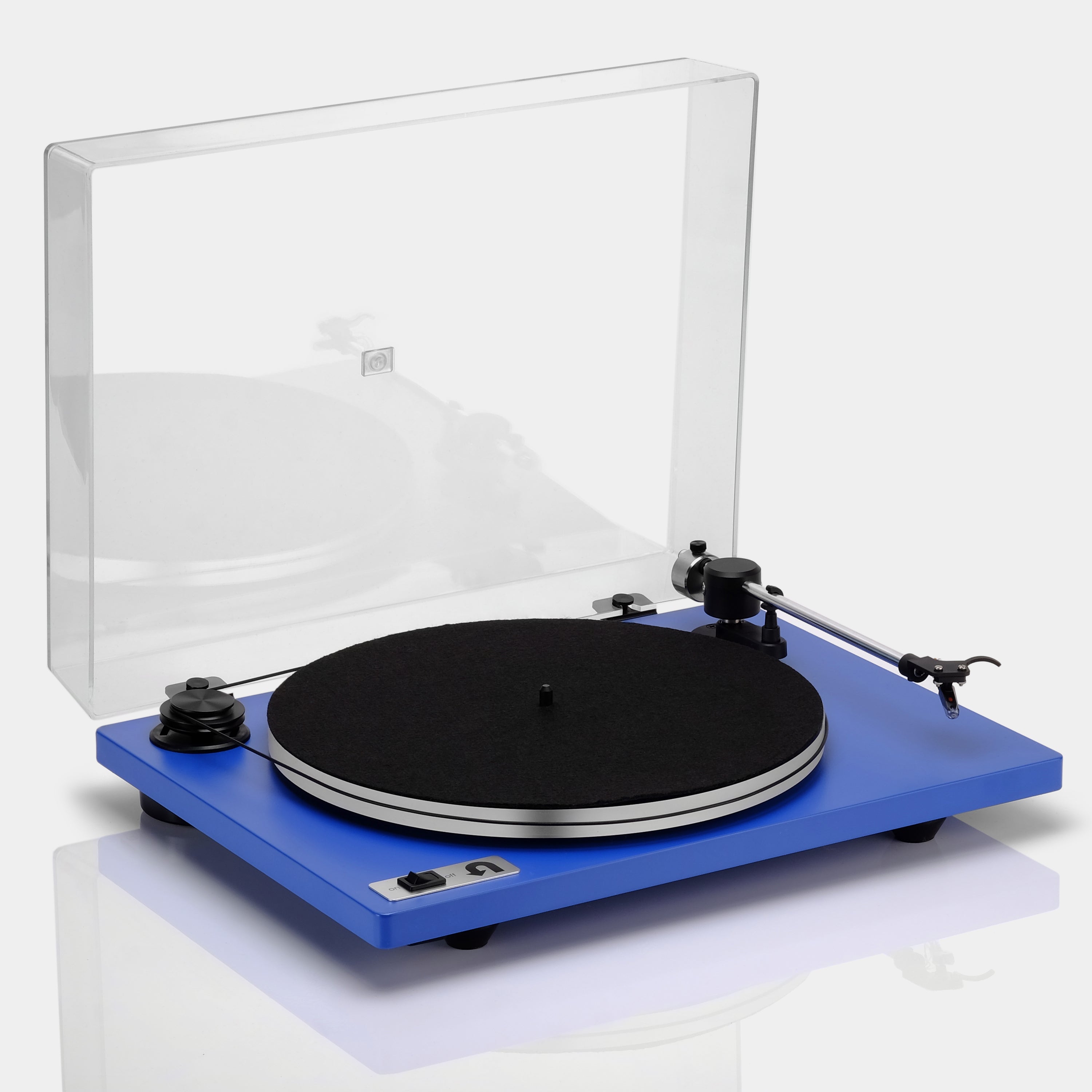 Orbit Plus Blue Turntable with Built-in Preamp by U-Turn Audio